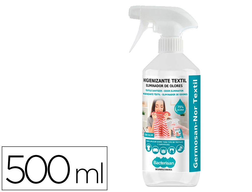 Bacterisan Germosan-Nor BP7 Desinfectante Virucida Hidroalcohólico para Textil, Bactericida, Fungicida, Bote Pulverizador 500 ml