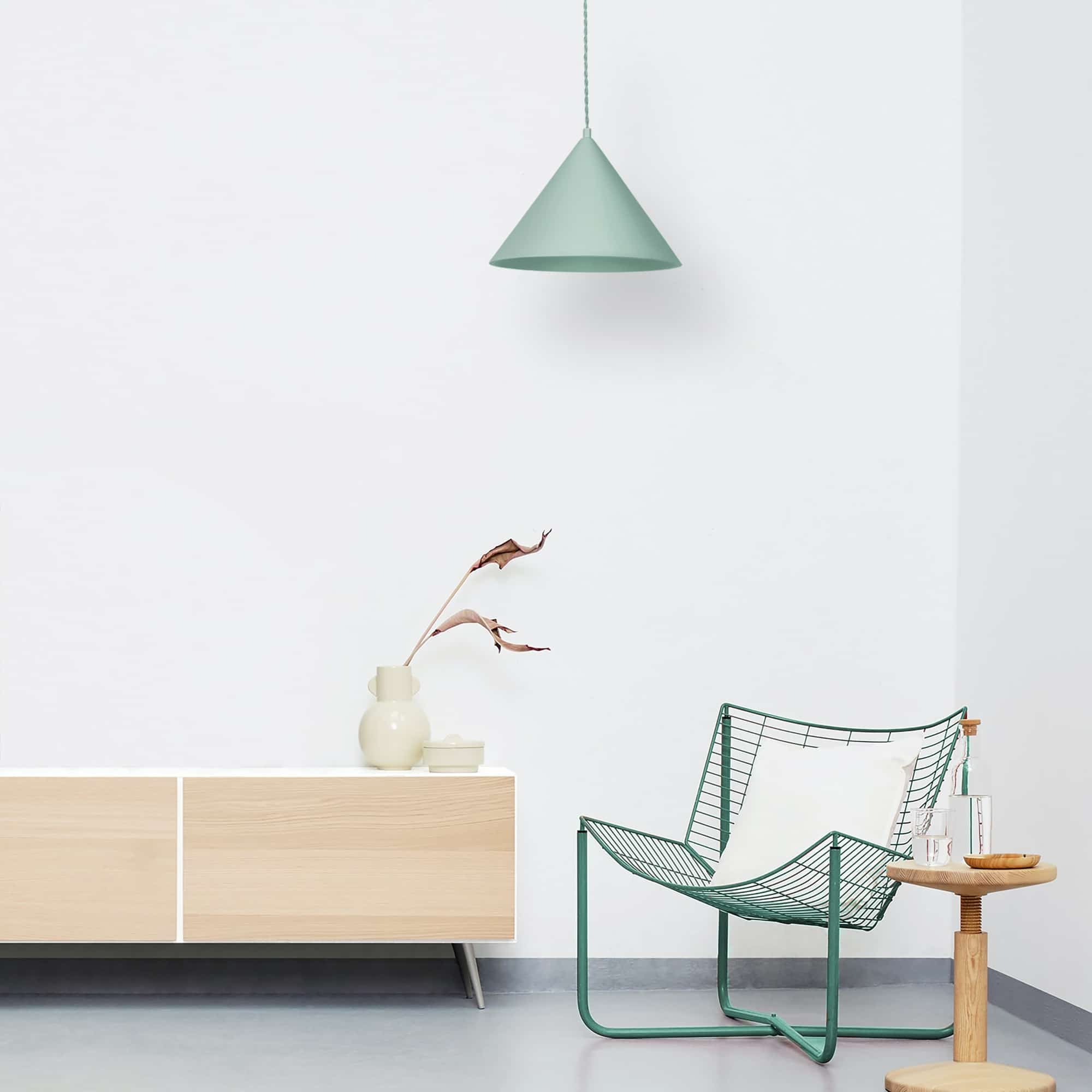 Sulion Vilma Lámpara de techo de yeso verde - VILMA 200199