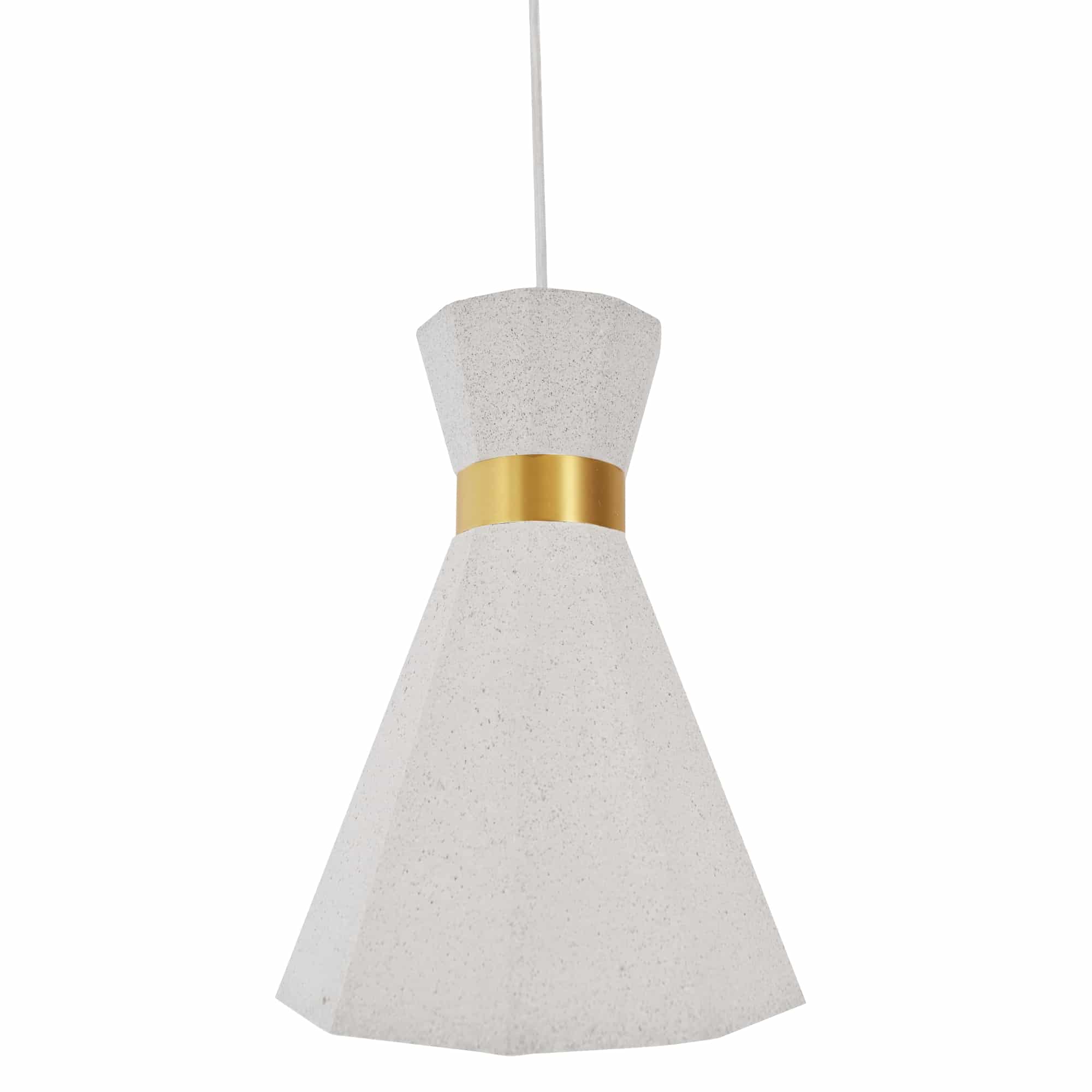 Sulion Zoe Lámpara de techo de hormigón con banda dorada - ZOE 200755