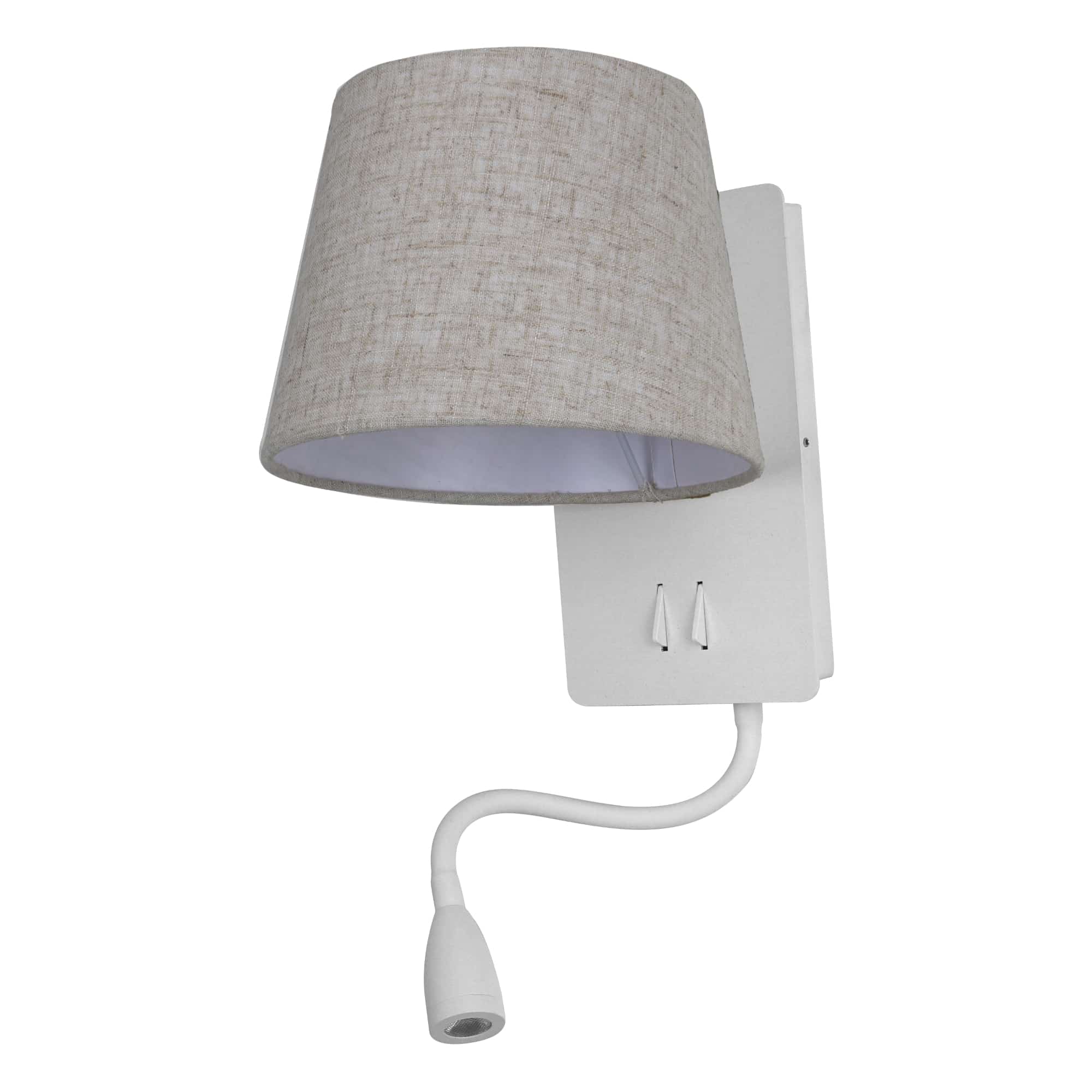 Sulion Nabia Aplique de metal blanco mate con túlipa natural - NABIA 200760