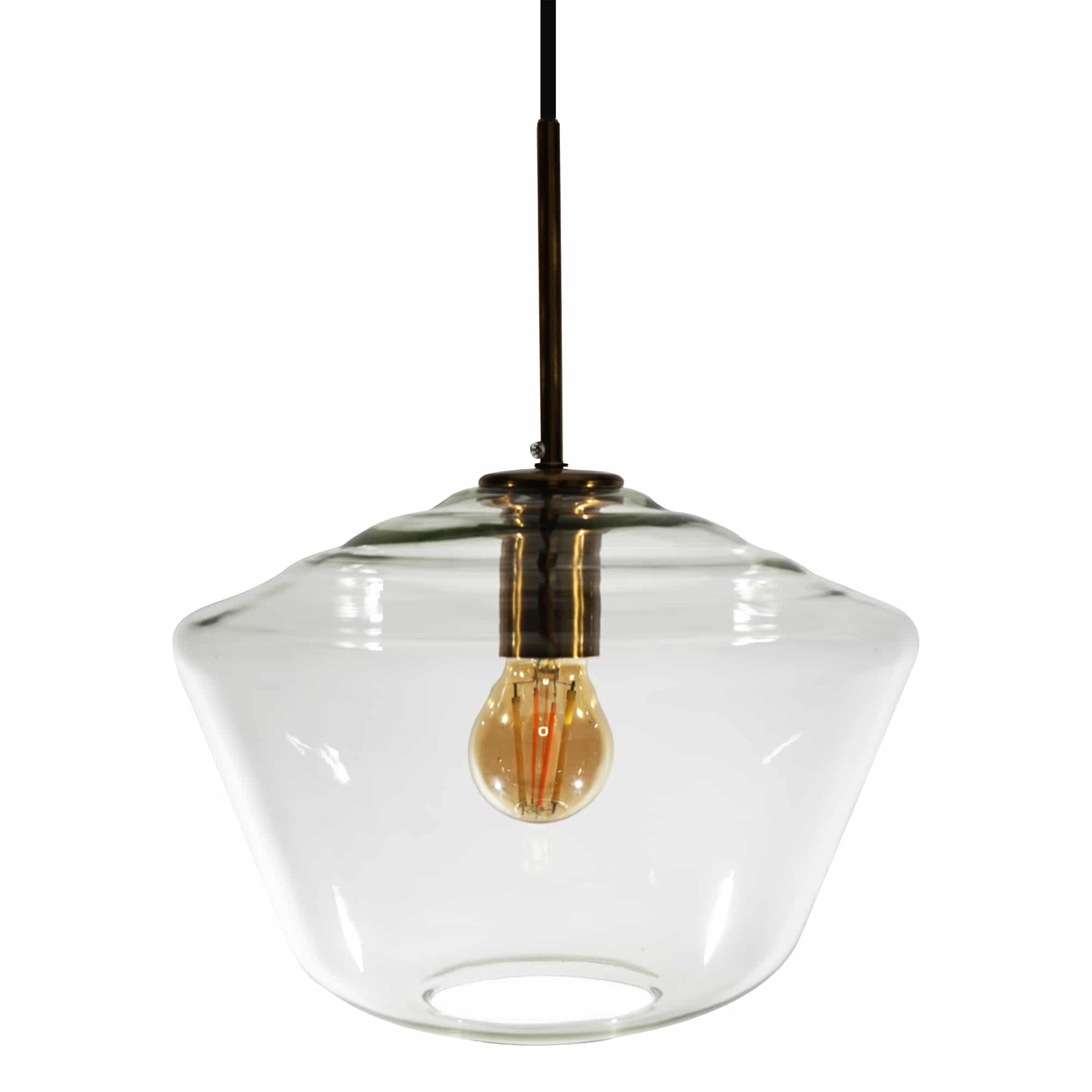 Sulion Astrid Lámpara de techo de vidrio con portalámparas bronce - ASTRID 200789