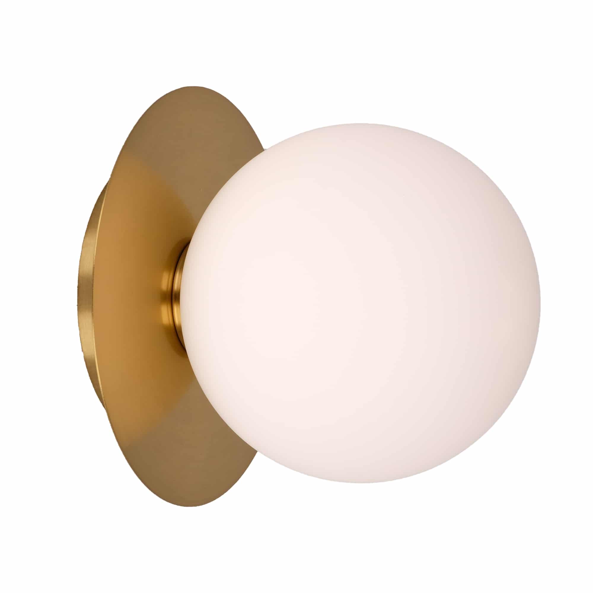 Sulion Musa Plafón de 1 bola de vidrio y base en acabado bronce - MUSA 200949