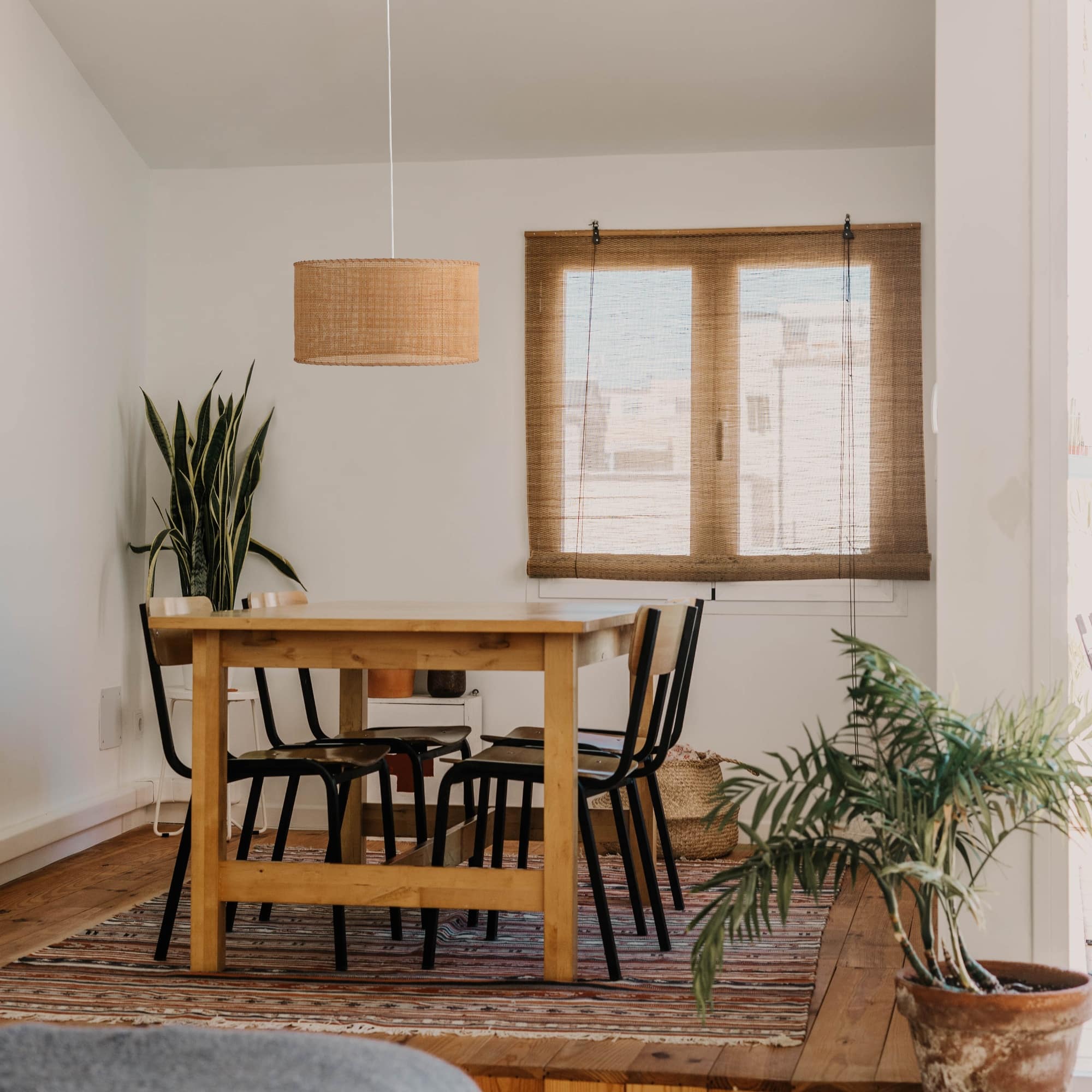 Sulion Wala Lámpara de techo de ratán de con cable blanco - WALA 201223