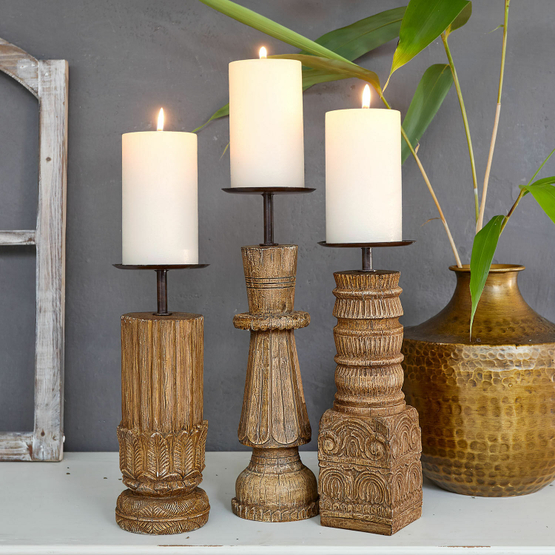 Set de 3 candeleros Zahirah