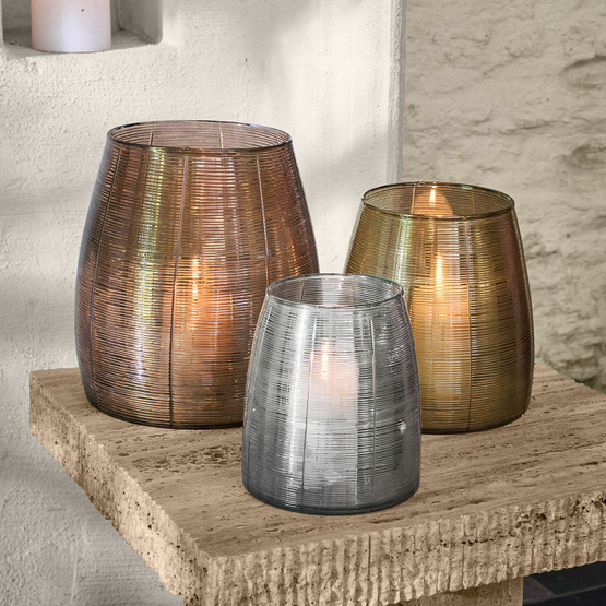 Set de 3 portavelas Uvenar