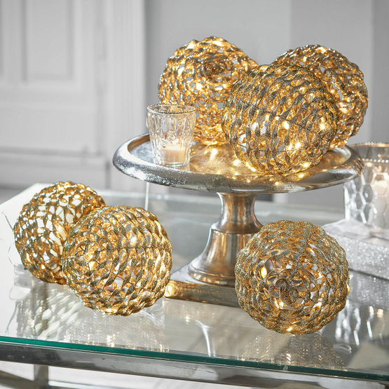 Set de 6 bolas luminosas LED Serivane