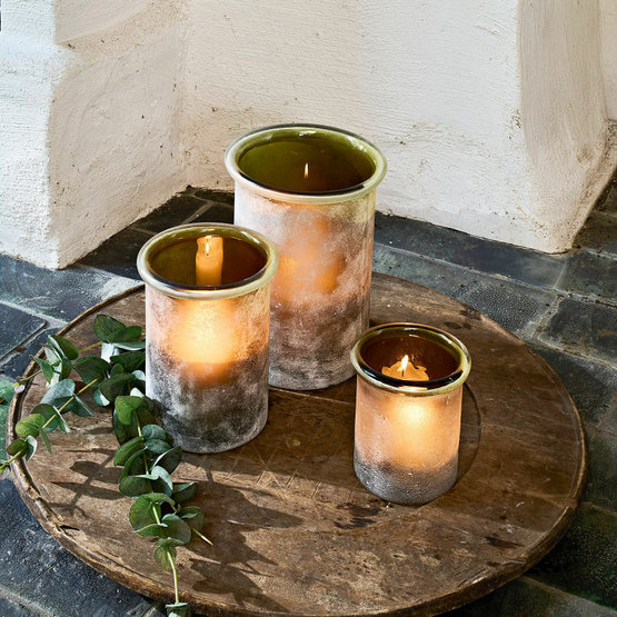 Set de 3 portavelas Iskira