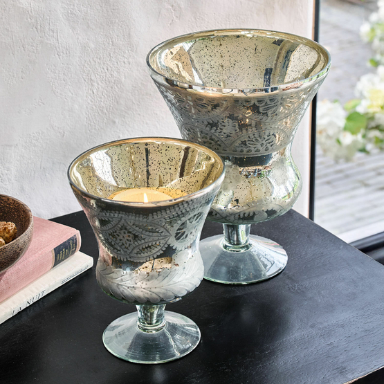 Set de 2 portavelas Zorayne