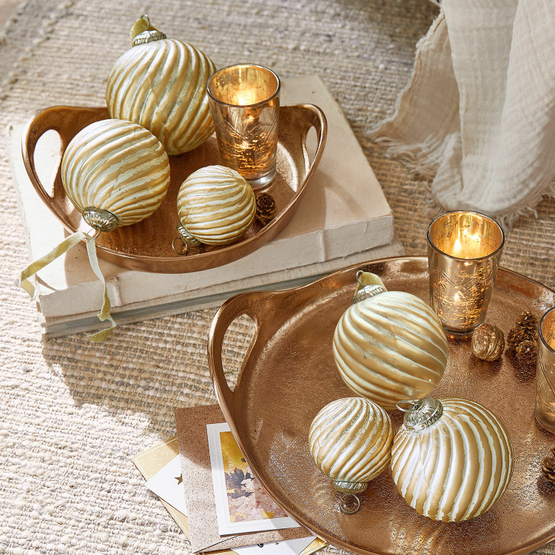 Set de 6 bolas de Navidad Frasetta