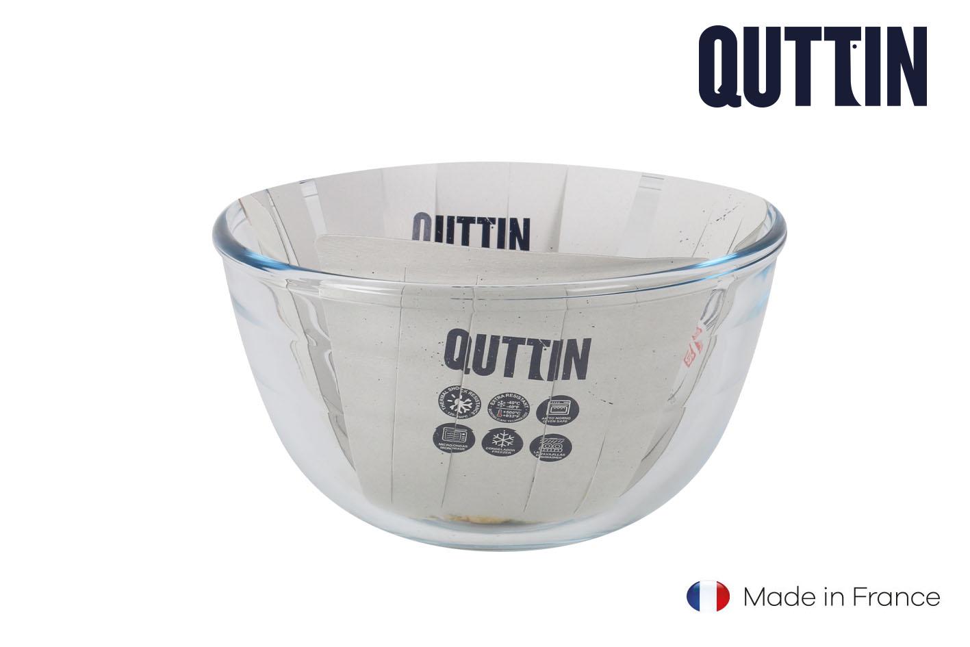 Quttin Bol Mezclador de Vidrio Ø17 cm - 1.1L (12 Unidades)