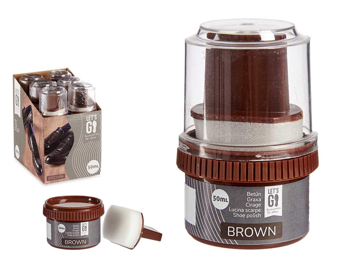 Arte Regal Betún 50g Esponja Limpiadora Marrón 6x9x6 cm (24 Unidades)