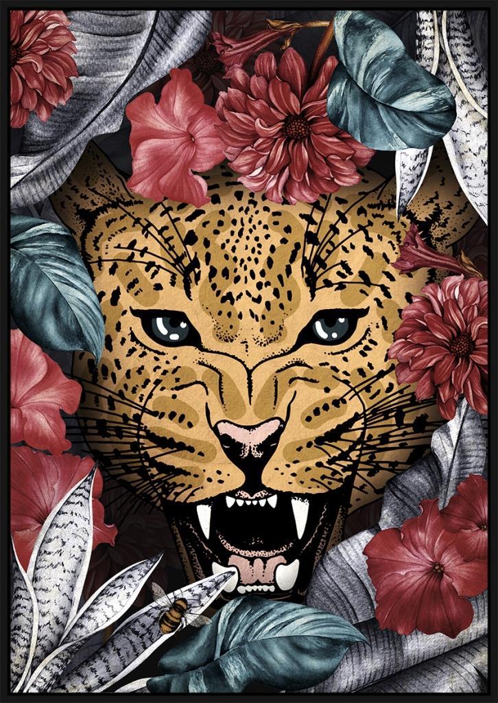 DKD Home Decor Cuadro Tropical Salvaje para Decoración del Hogar Multicolor PS 73x53 cm (Set de 2 Unidades)