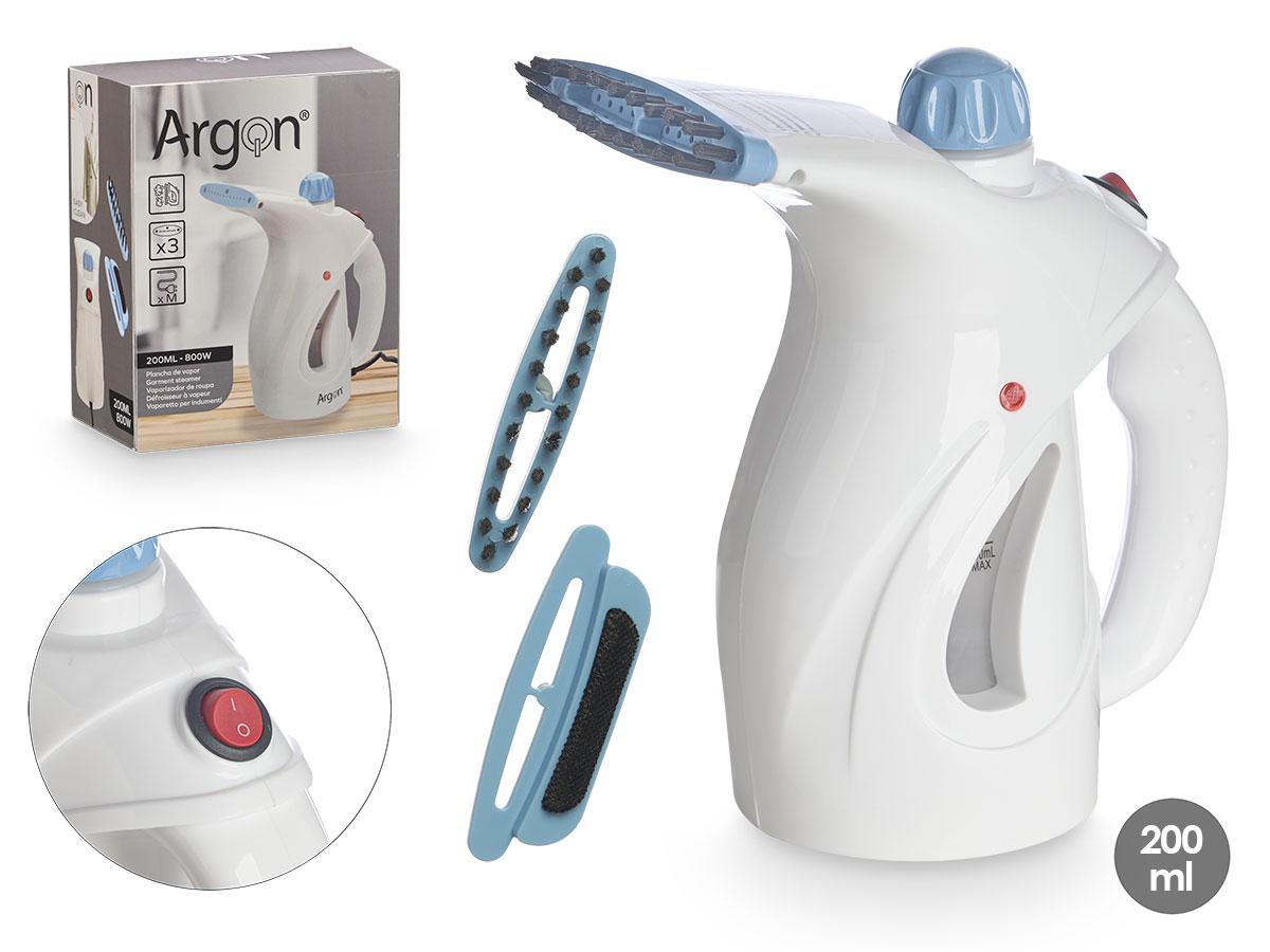 Argon Plancha de Vapor Asa Azul 160 ml, 19x22x11 cm (6 Unidades)