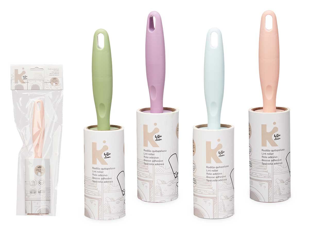 Arte Regal Rollo Quitapelusa 60 Hojas Surtidos - Azul, Morado, Rosa, Verde - 10x30x4.5 cm (24 Unidades)