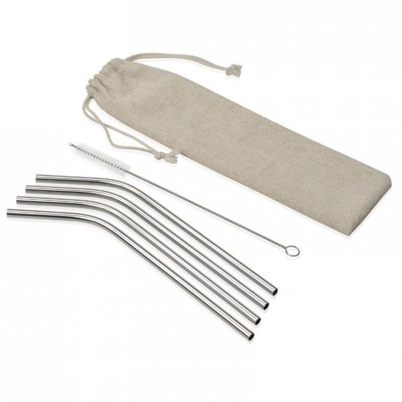 4 PAJITAS ACERO INOXIDABLE