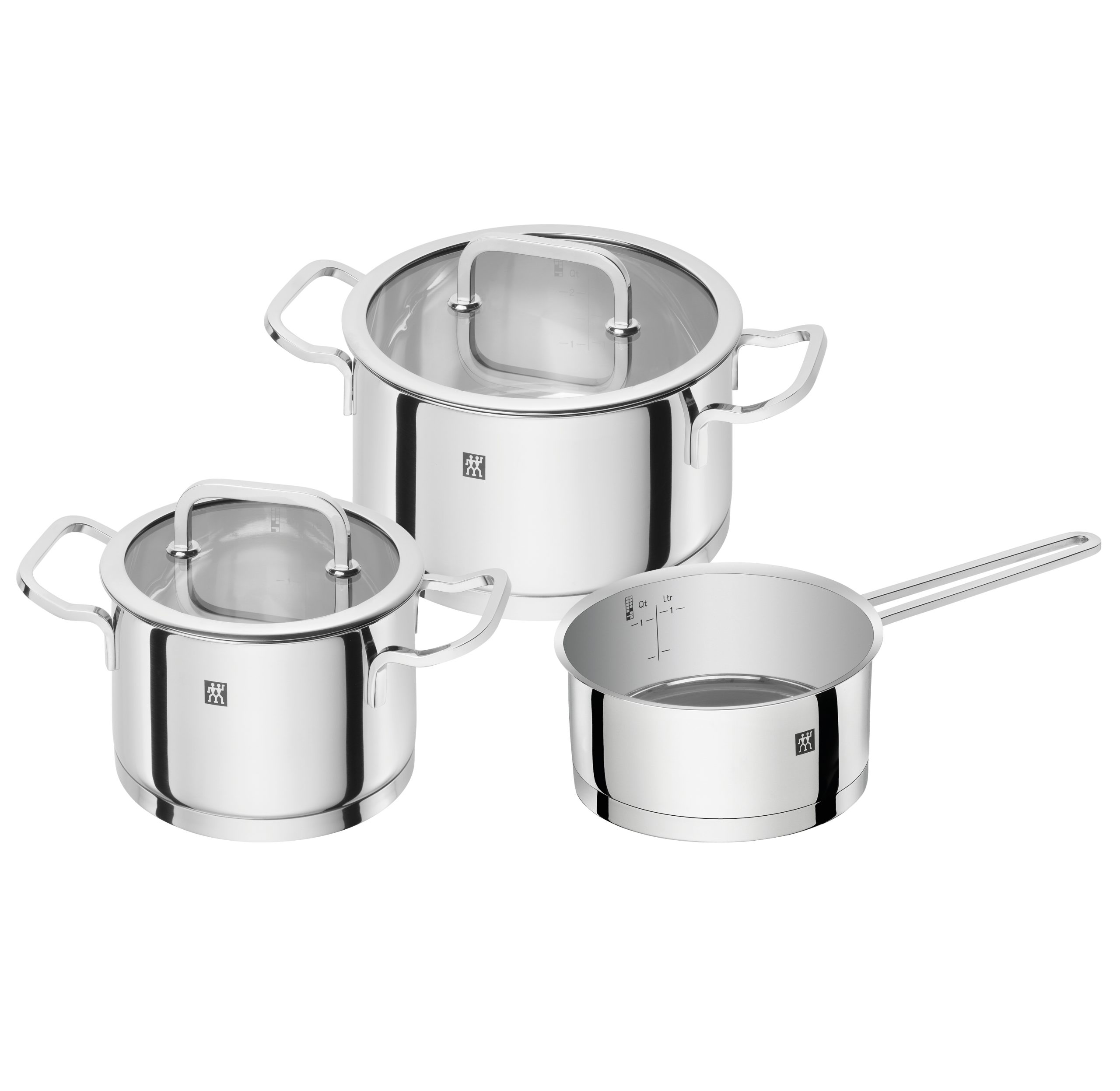 Batería de cocina Zwilling Moment S 3 piezas acero inoxidable-negro