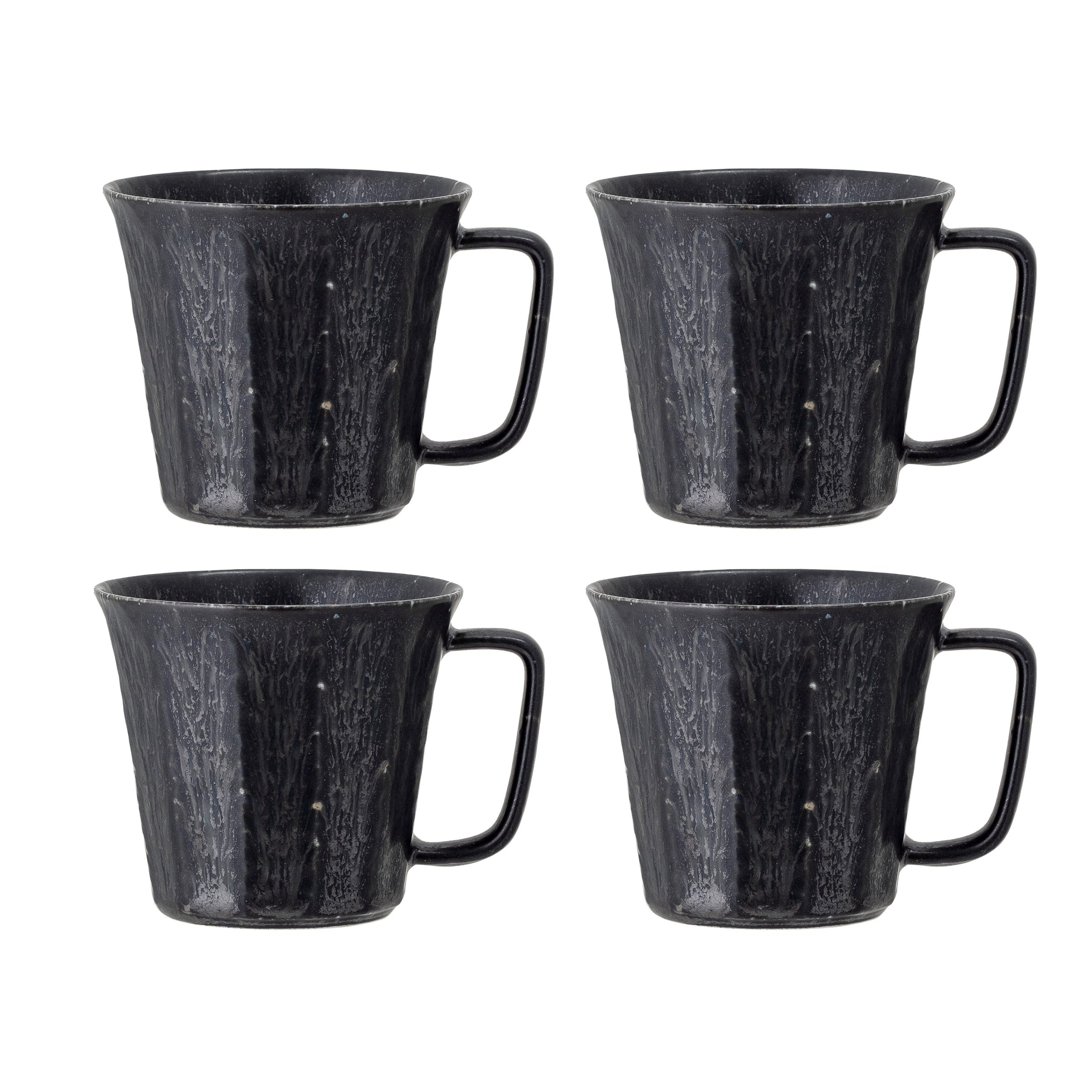 4 Tazas Yoko 32 cl negro