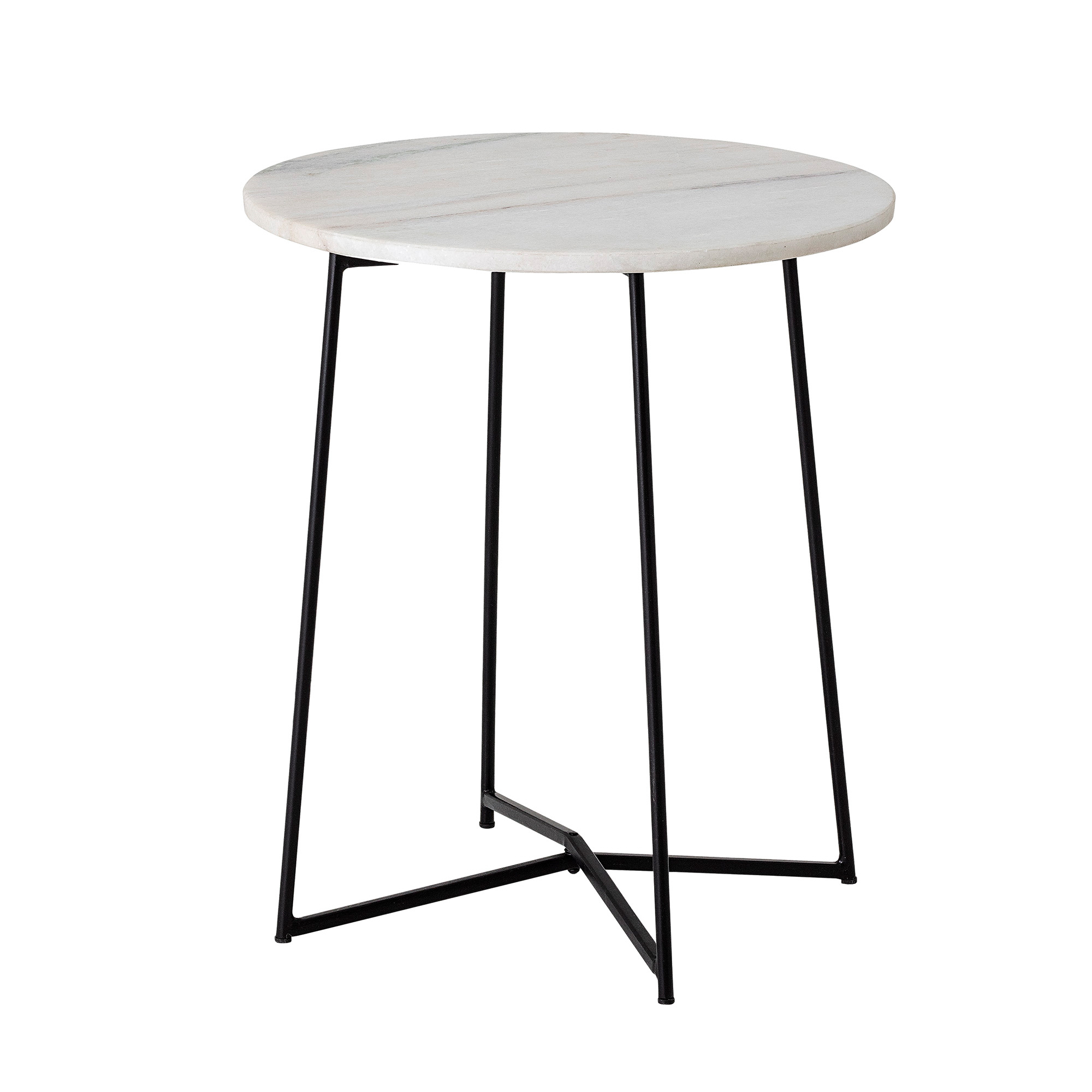 Mesa auxiliar Anou Ø30,5 cm blanco