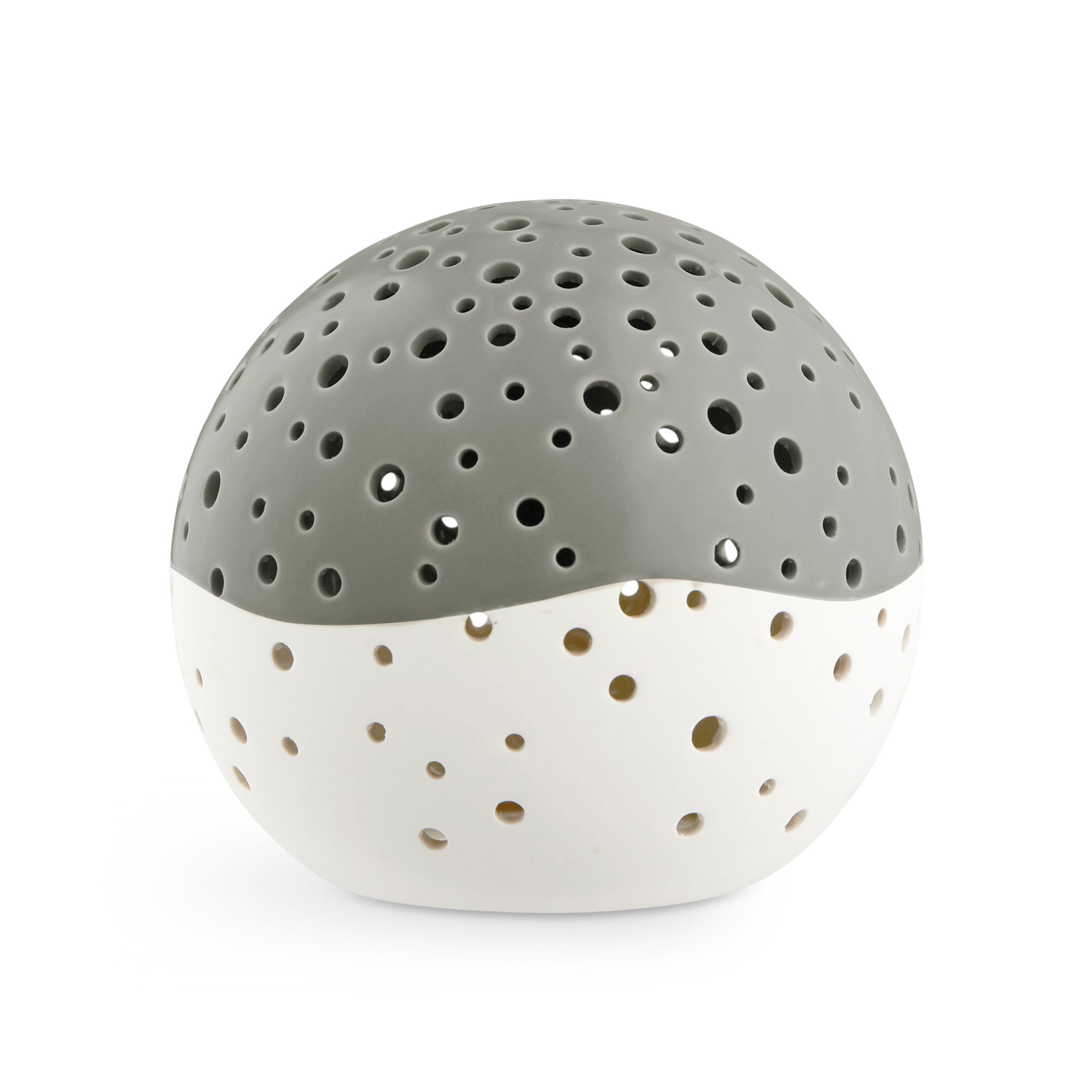 Portavelas Nobili verde oliva grande Ø14 cm