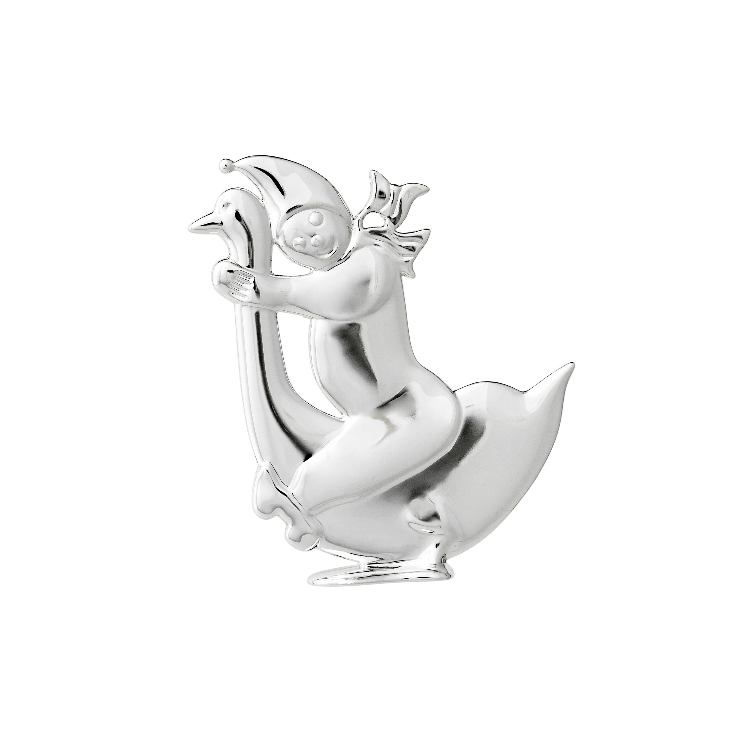 Colgante de navidad Karen Blixen Niño & Ganso plata