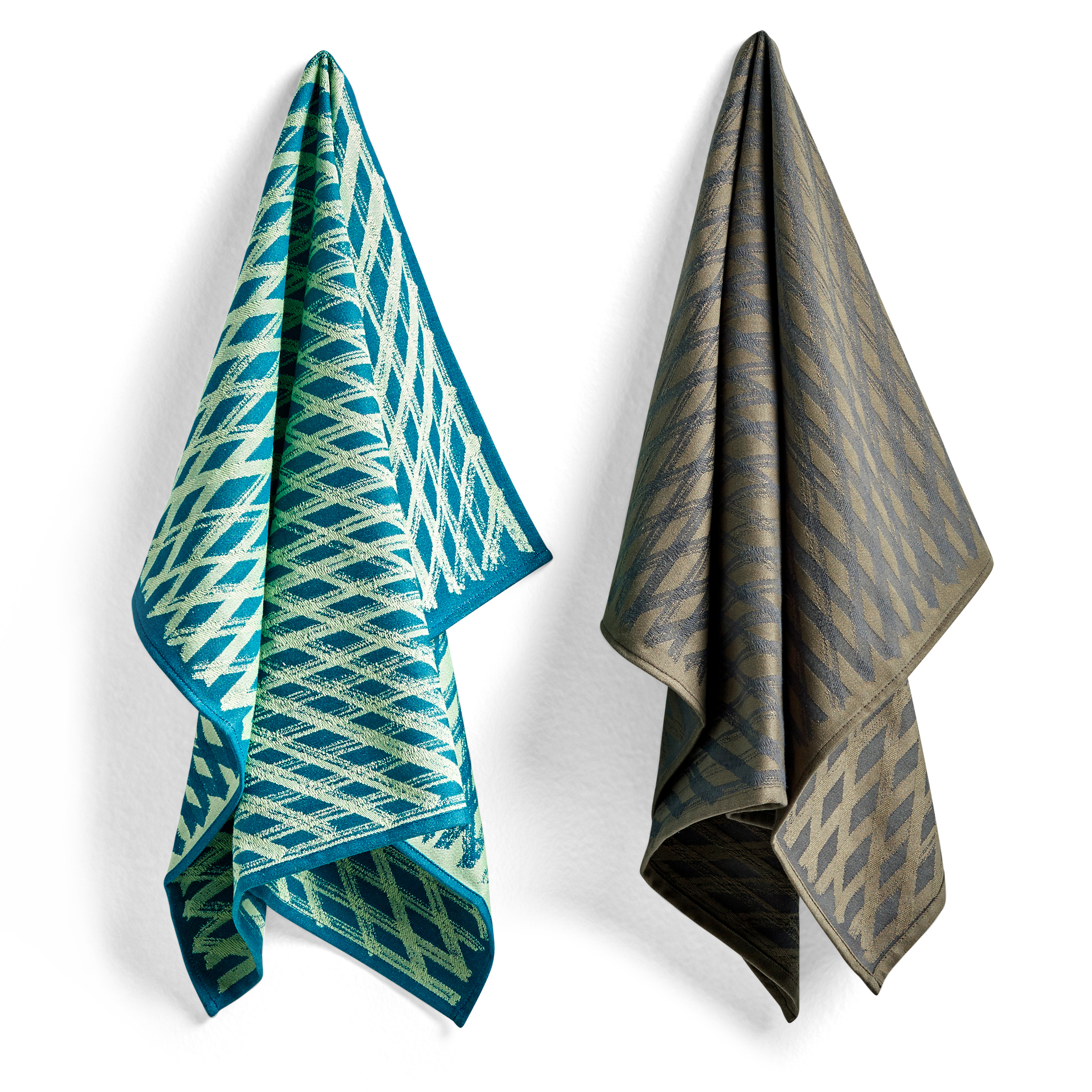 2 Paños de cocina Tea Towel Marker diamond No 3