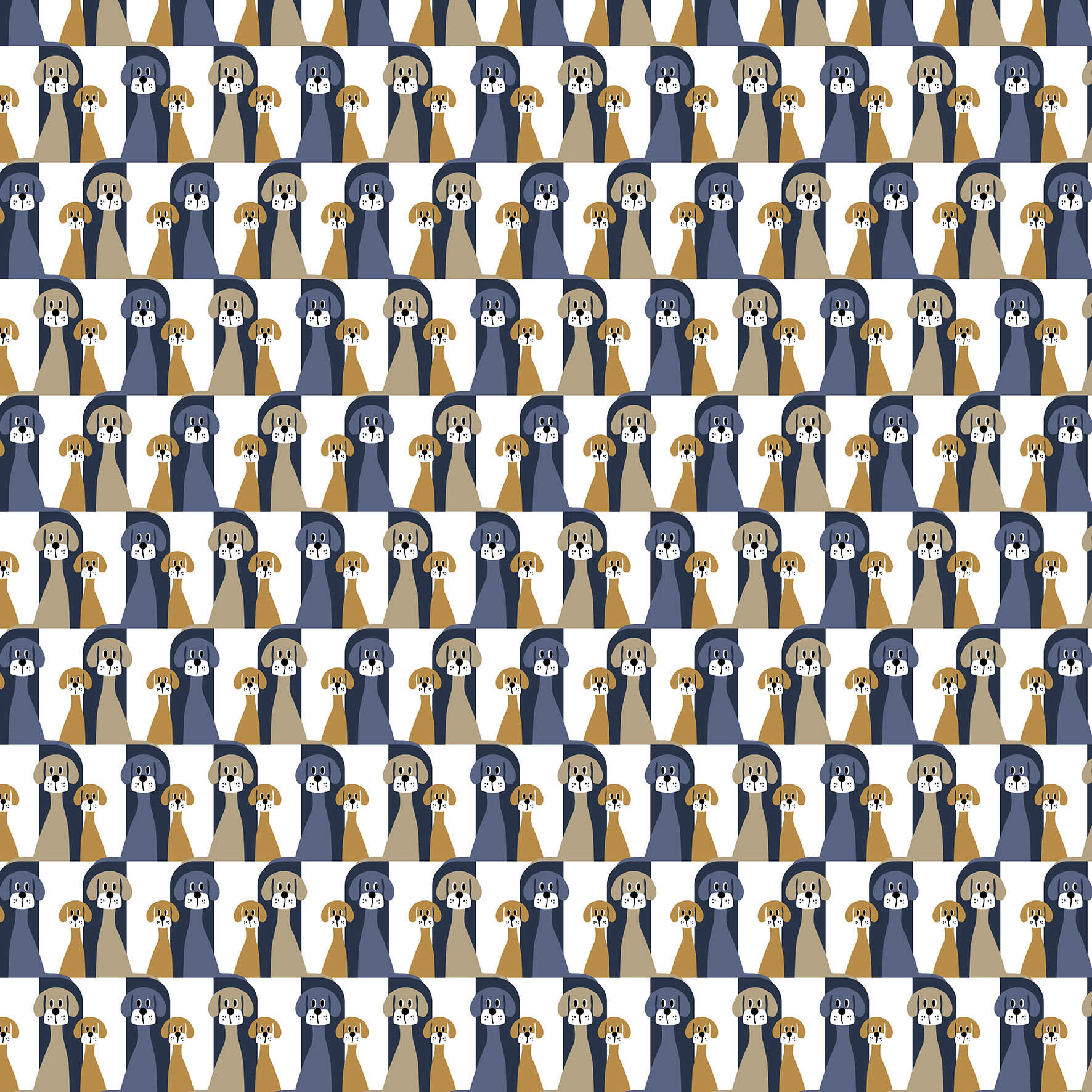 Tela Buster azul-beige