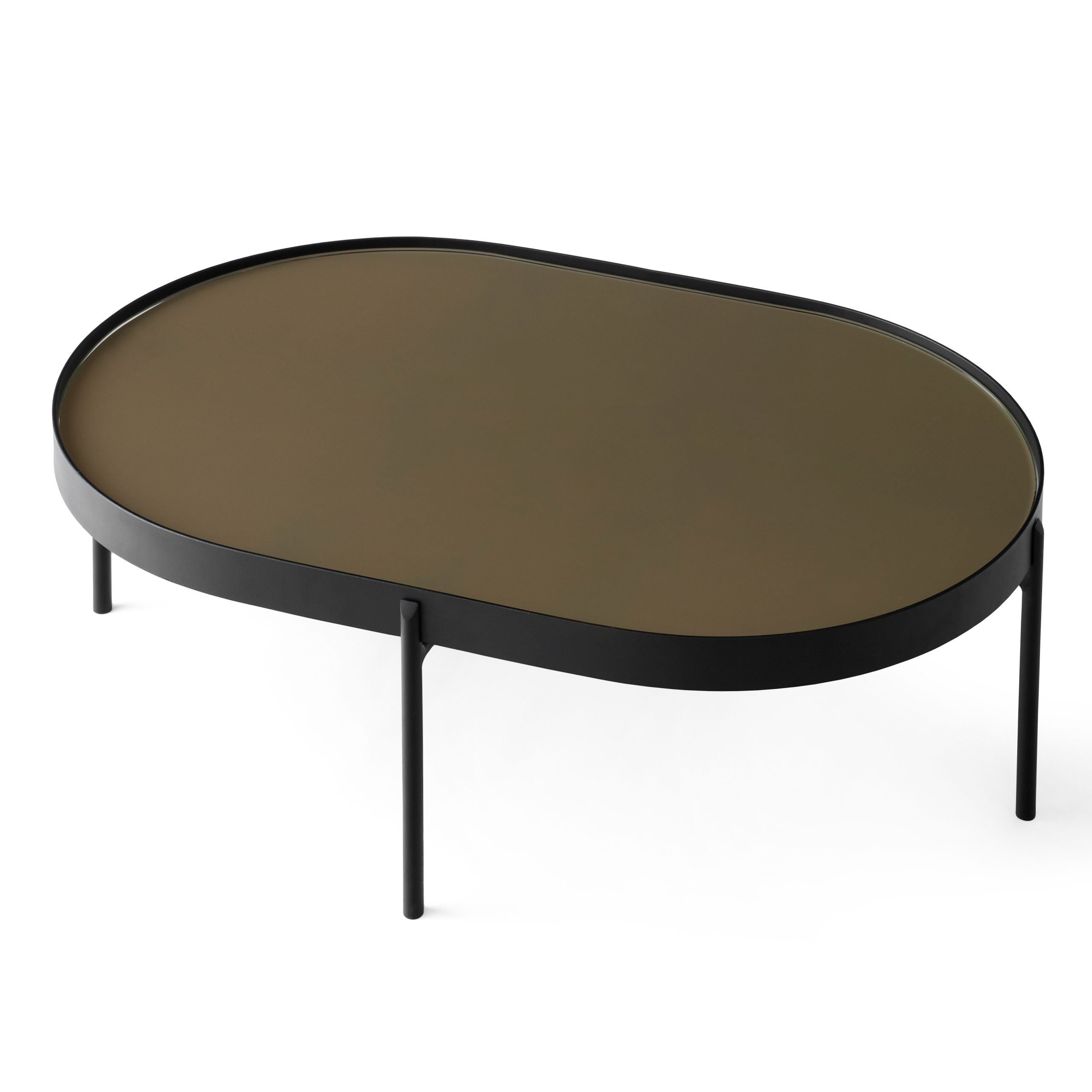 Mesa de centro NoNo L 59,5 x 96,5 cm Negro-marrón
