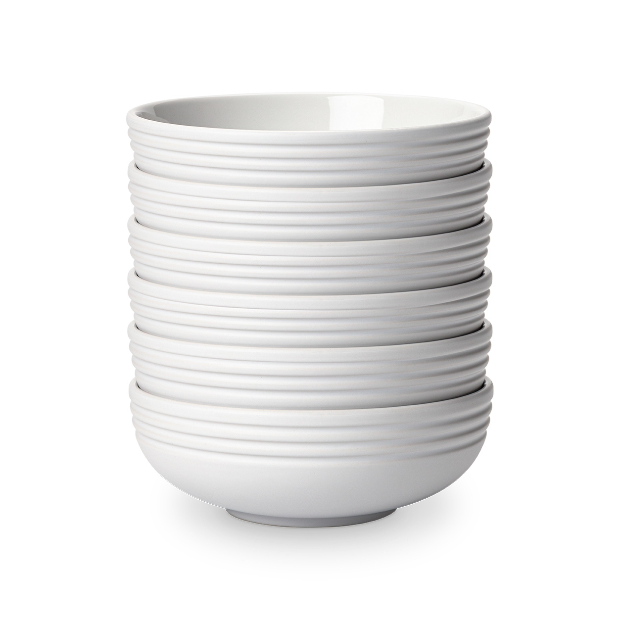 6 Boles Lines Ø16 cm blanco