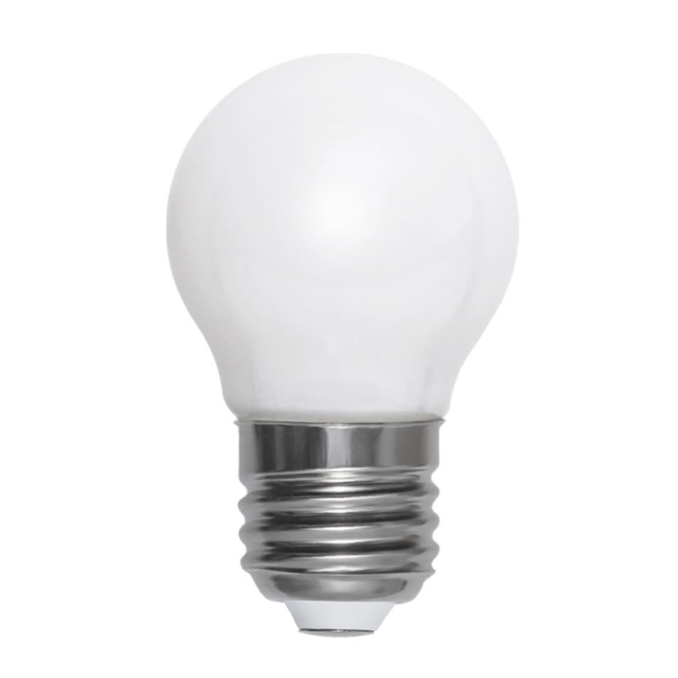 Bombilla E27 LED filamento opalina 45 mm 5W