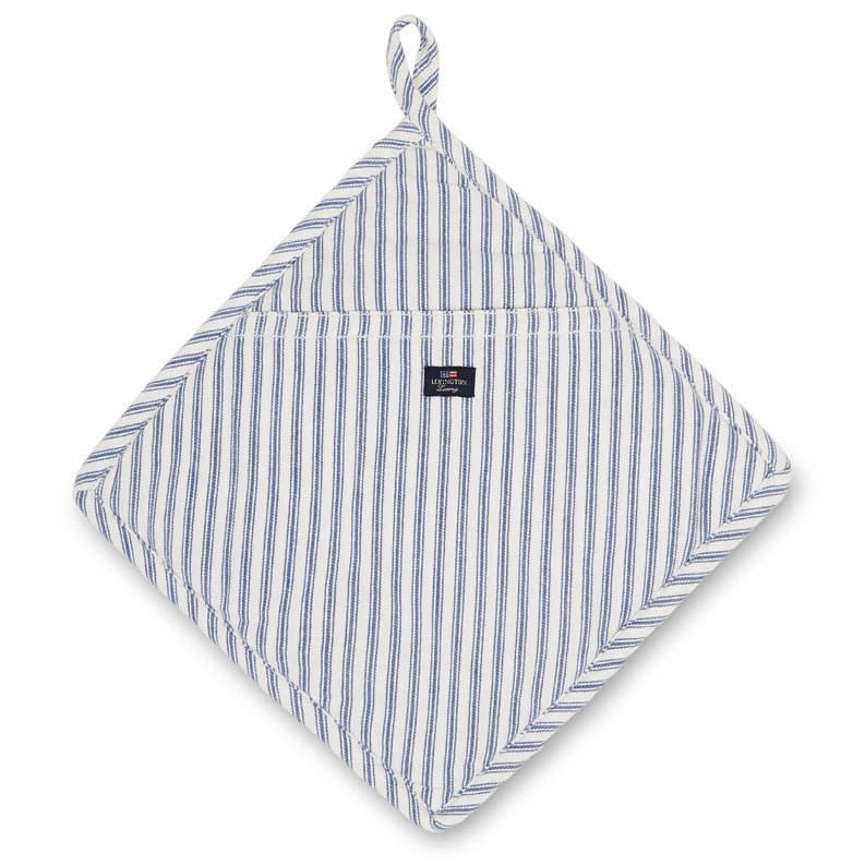 Agarrador Icons Herringbone Striped Blue-white