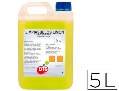 Mapelor Limpiasuelos Concentrado Aroma Limón, para un brillo excepcional, Garrafa de 5 Litros