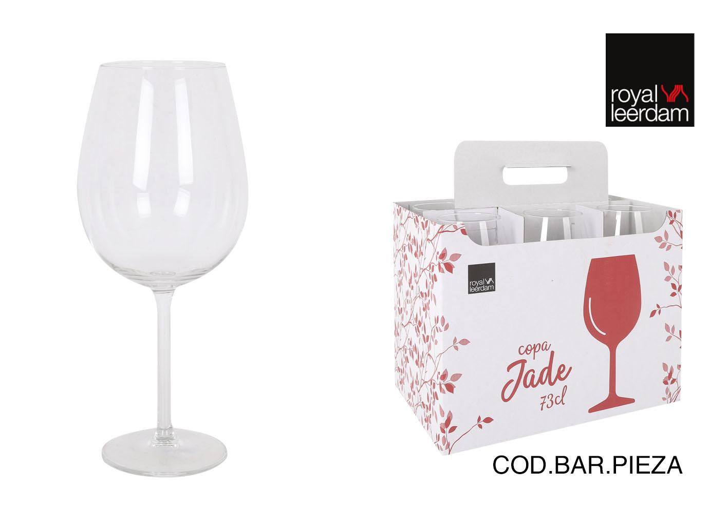 Inde Copa de Vino Jade de 73 cl, 7 x 10 x 24 cm, 170 gr (6 Unidades)