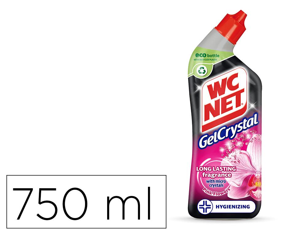 Wc net Limpiador de inodoros Gelcrystal Blue Fresh 750ml con micro-cristales para higiene y perfume duradero