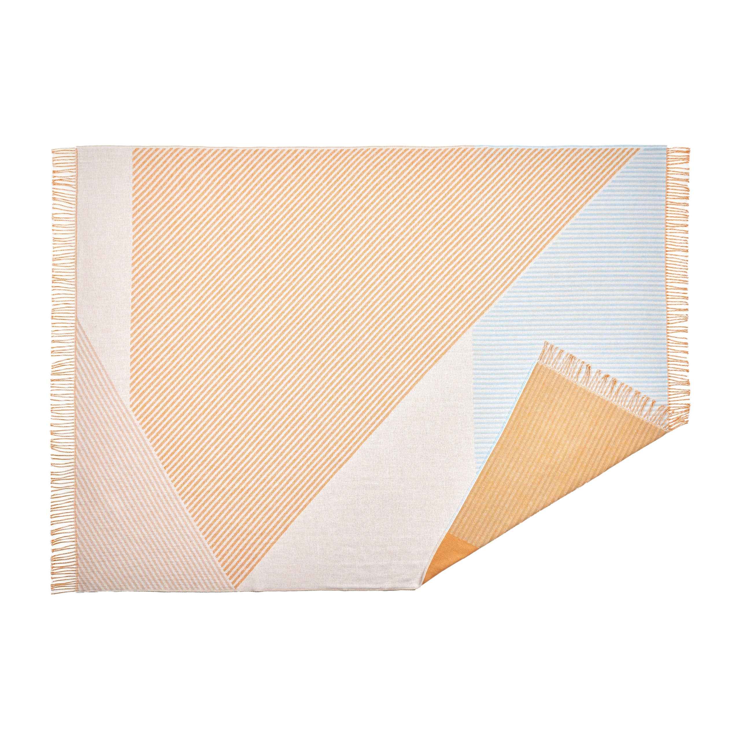 Manta de algodón Stripes amarillo