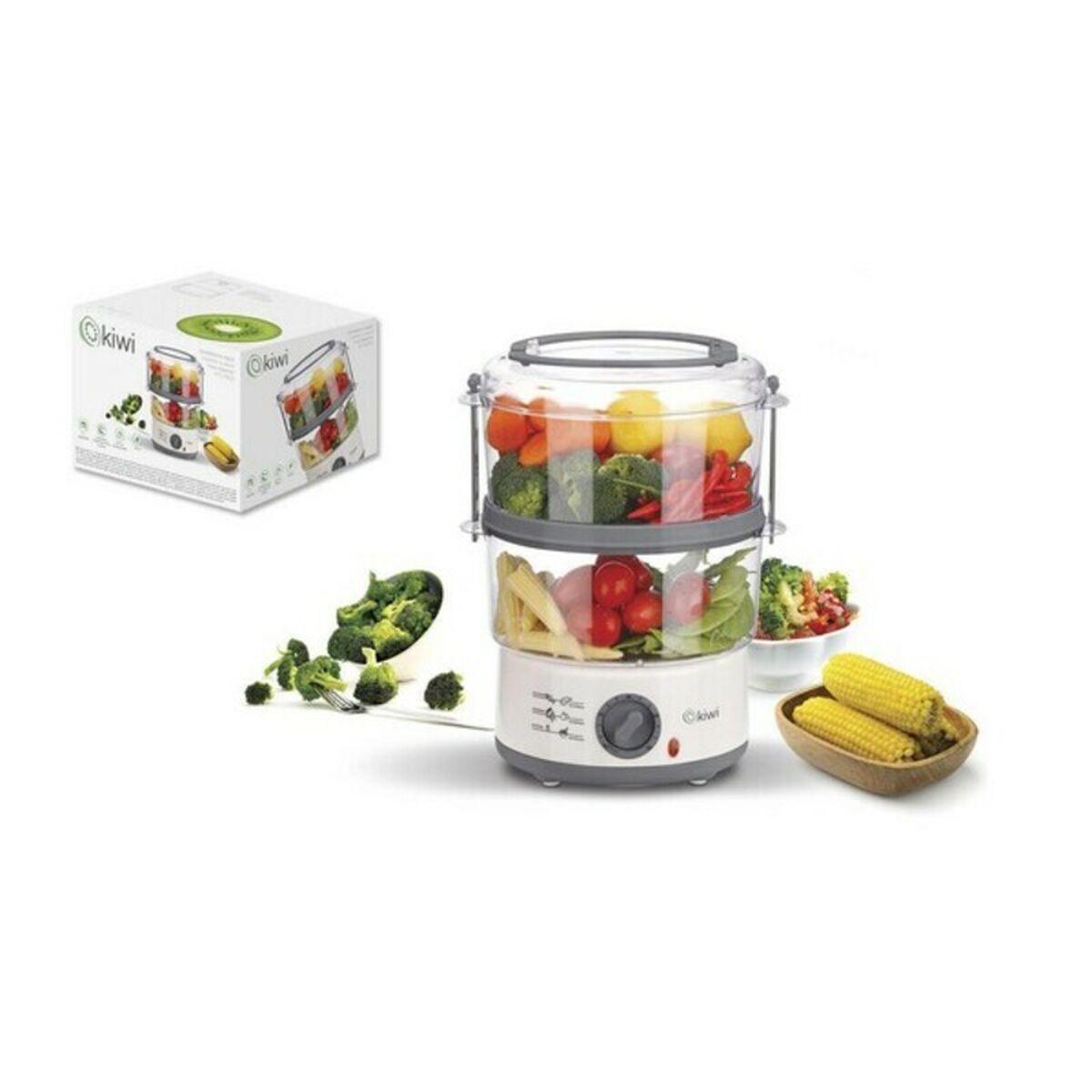 Kiwi Cocedor a Vapor Eléctrico 5L 500W – para Cocina Saludable y Rápida – Compacto y Eficiente