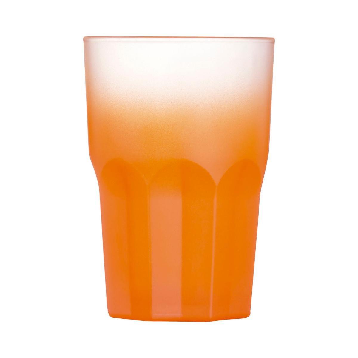 Luminarc Vaso Alto Vidrio Summer Pop 40 cL Pack 6 Unidades Amarillo Mate Fabricado en Francia Apto Lavavajillas y Frigorífico