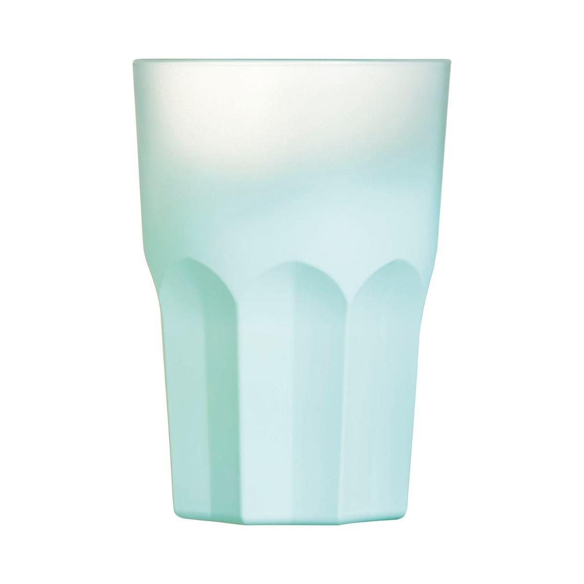 Luminarc Summer Pop Vaso Alto Vidrio Turquesa 40 cL Mate. Pack 6 Unidades. Apto Lavavajillas, Libre Cadmio/Plomo, Francia.
