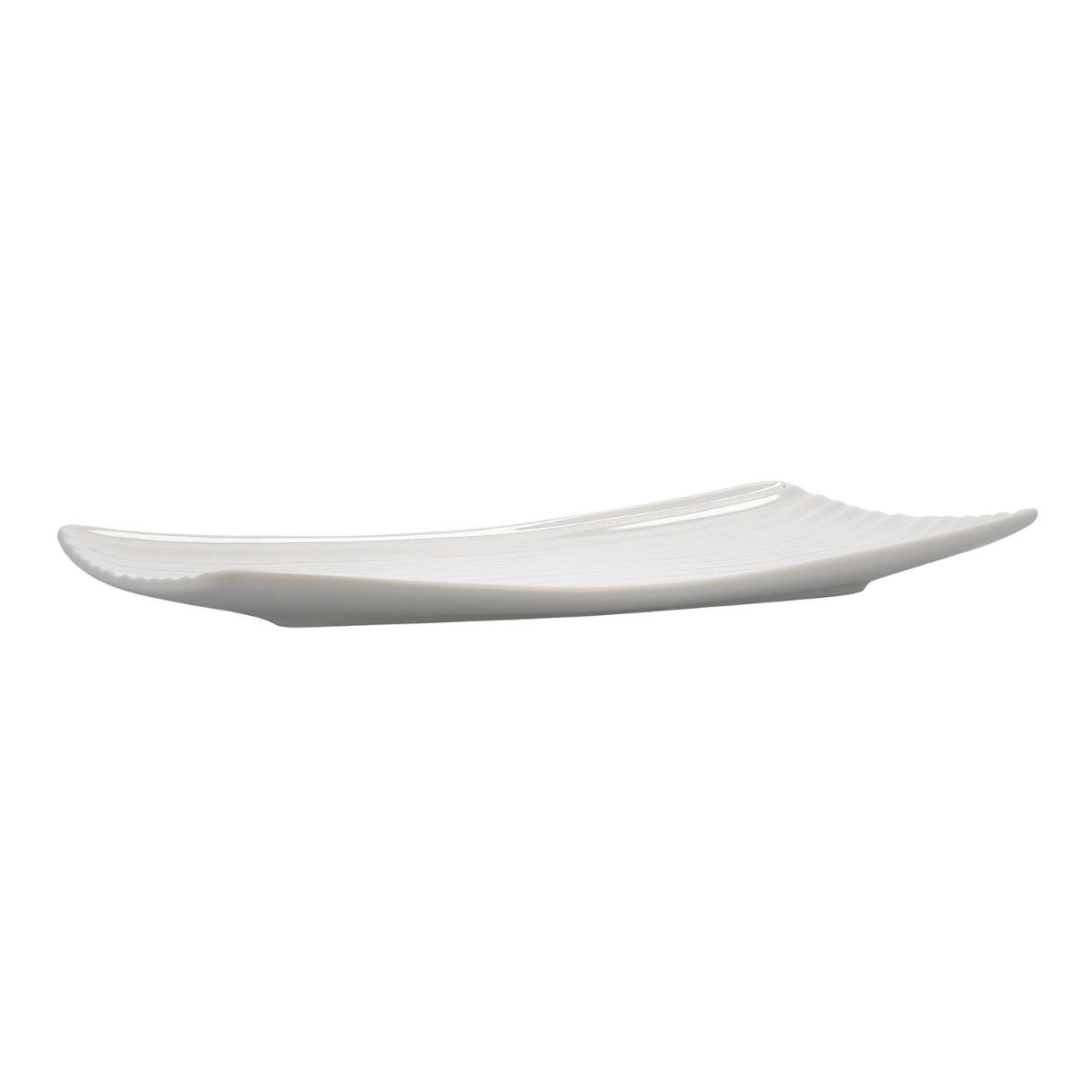 Ariane Bandeja Rectangular Porcelana Reforzada Artisan 36x20 cm Blanca Profesional Hostelería Antidesportillamiento Apta Lavavajillas Microondas