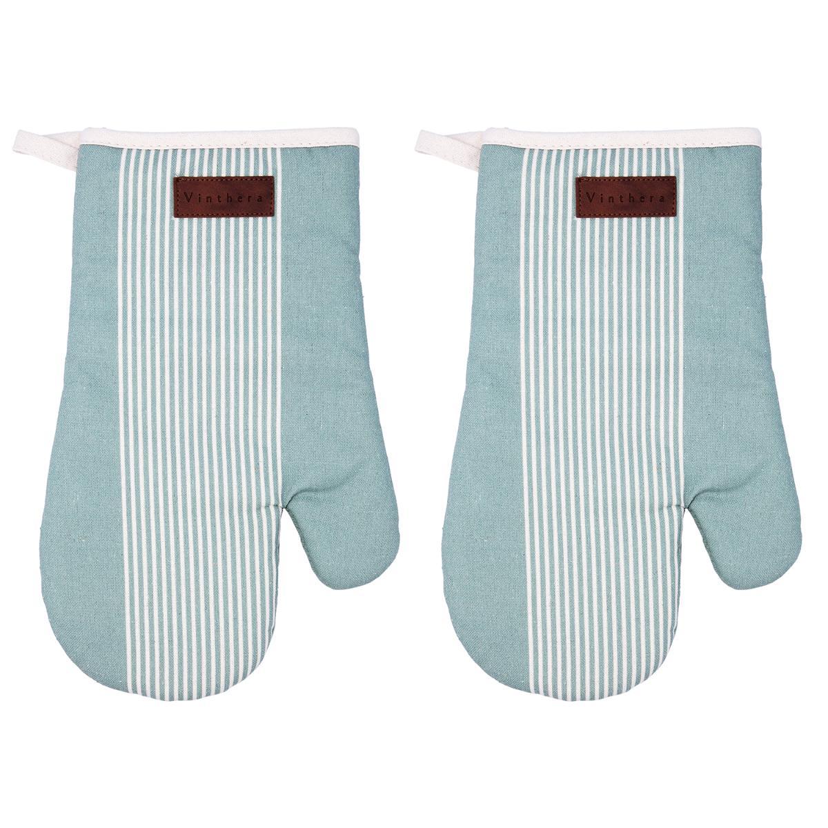 Vinthera Set de 2 Manoplas para Horno Okapi Reciclado Bicolor 18x28 cm con Sello Oeko-Tex
