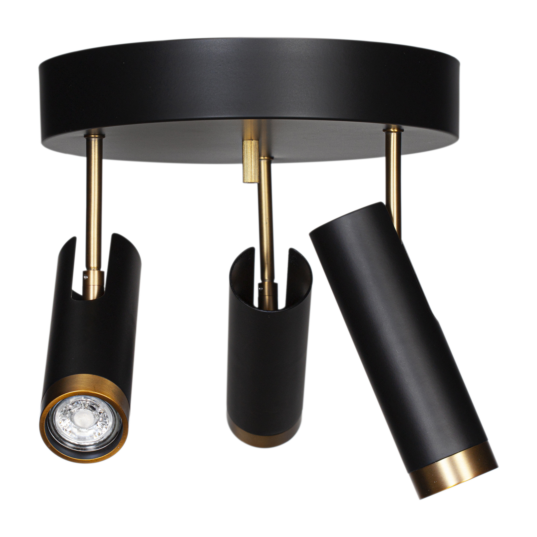 Foco de techo Puls Negro mate