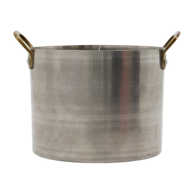 Presentation organiserare Ø14 cm acero inoxidable-latón