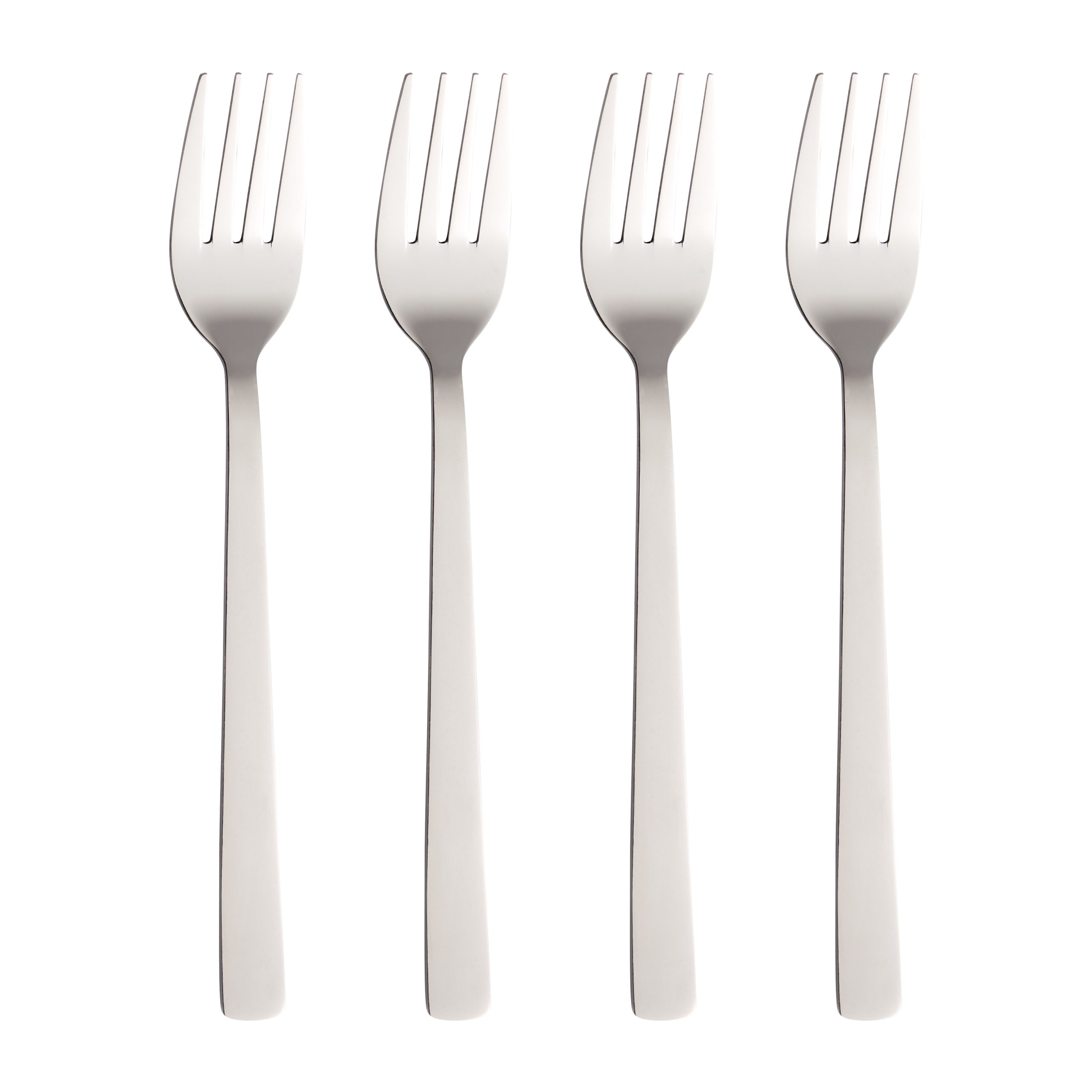 4 Tenedores de mesa Raw acero inoxidable