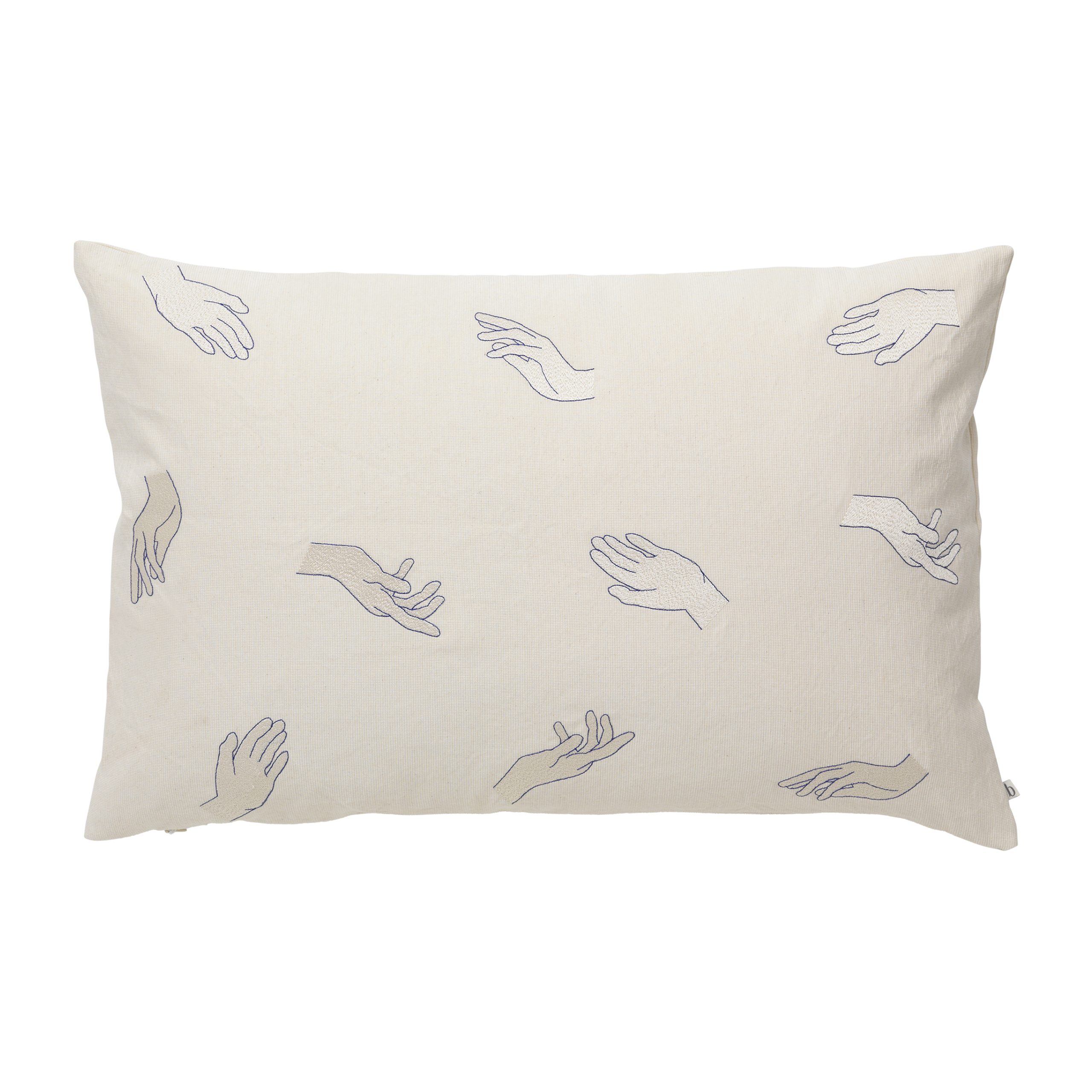 Funda de cojín Touch 40x60 cm Intense blue-off white