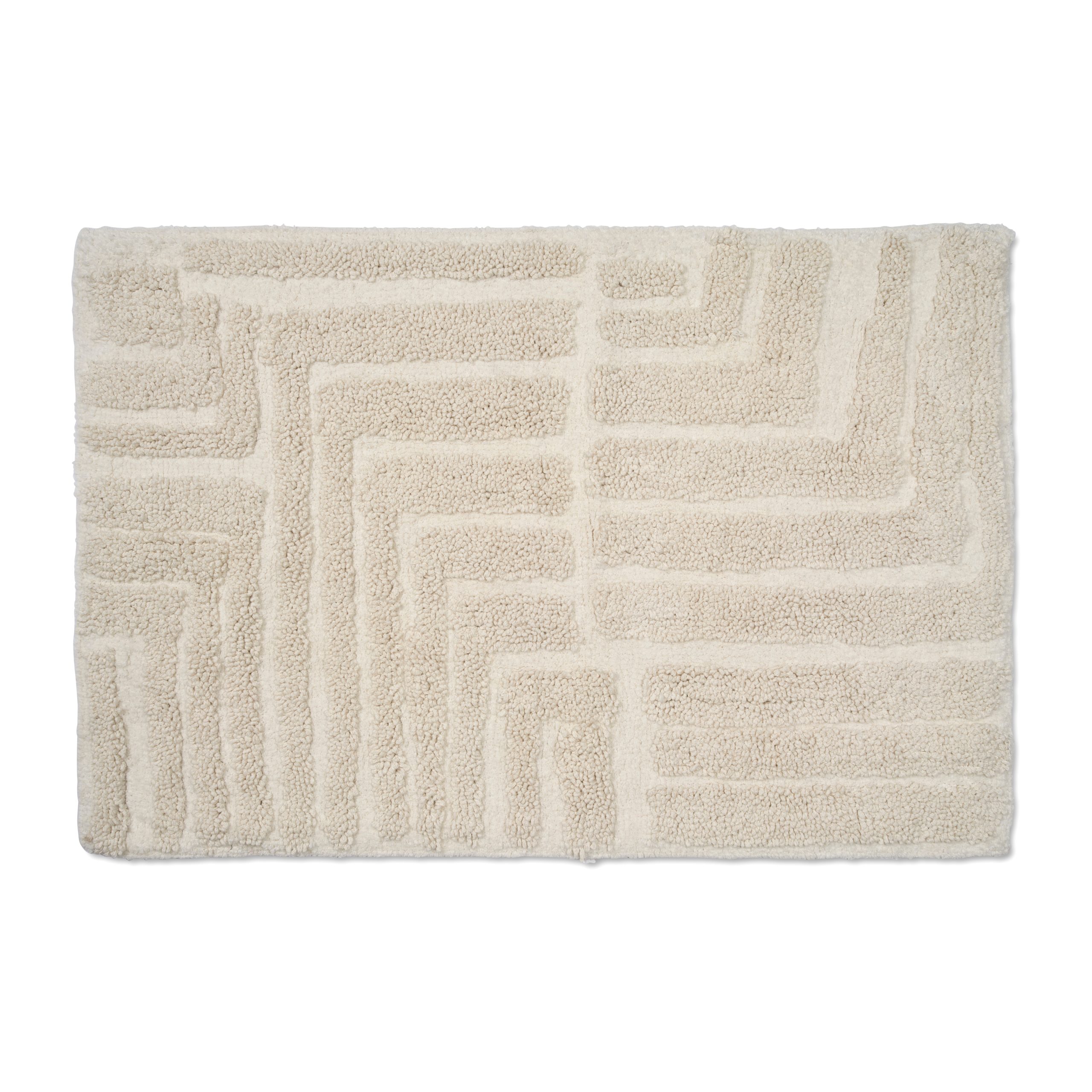 Alfombra de baño Field 60x90 cm White