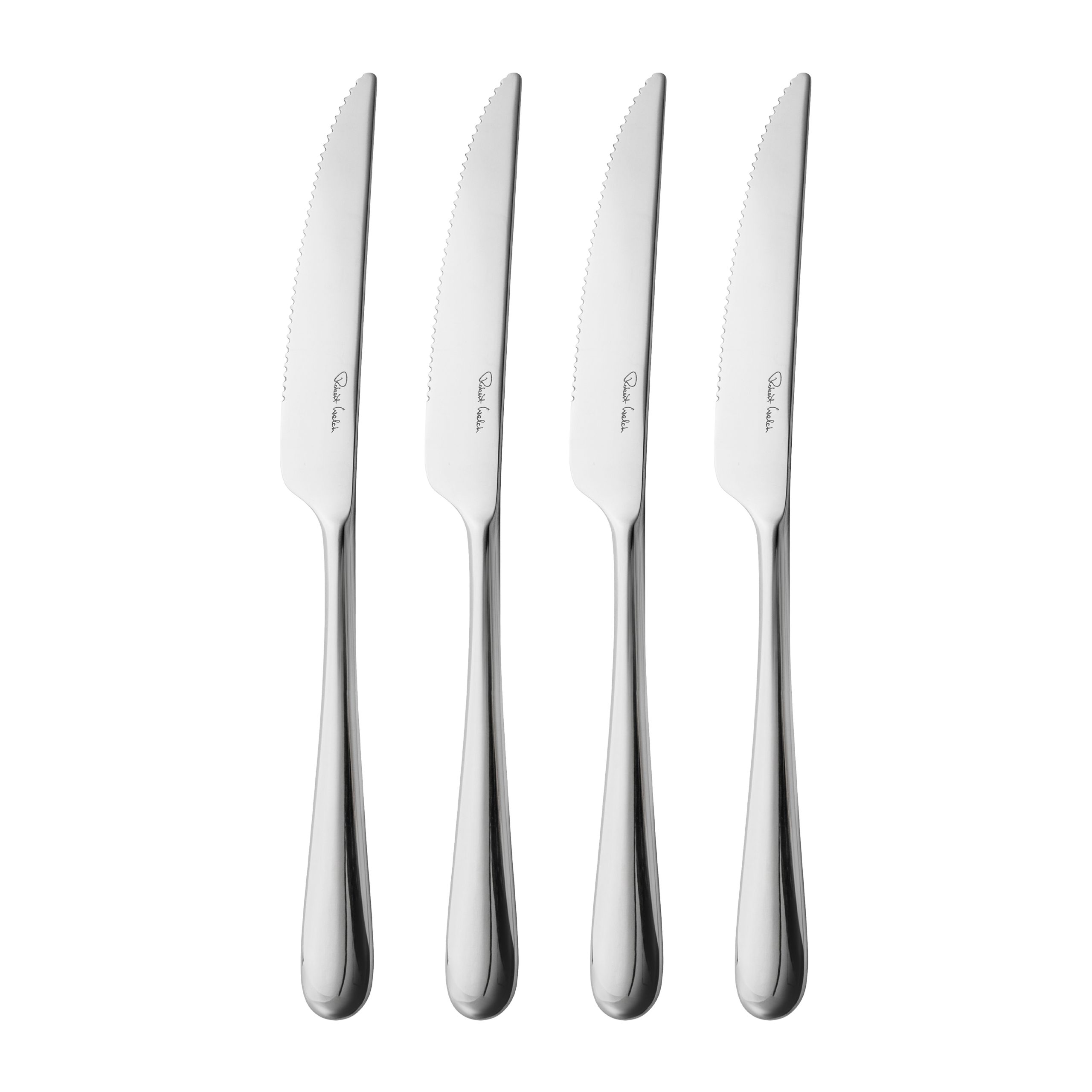 4 Cuchillos de carne Kingham Bright acero inoxidable