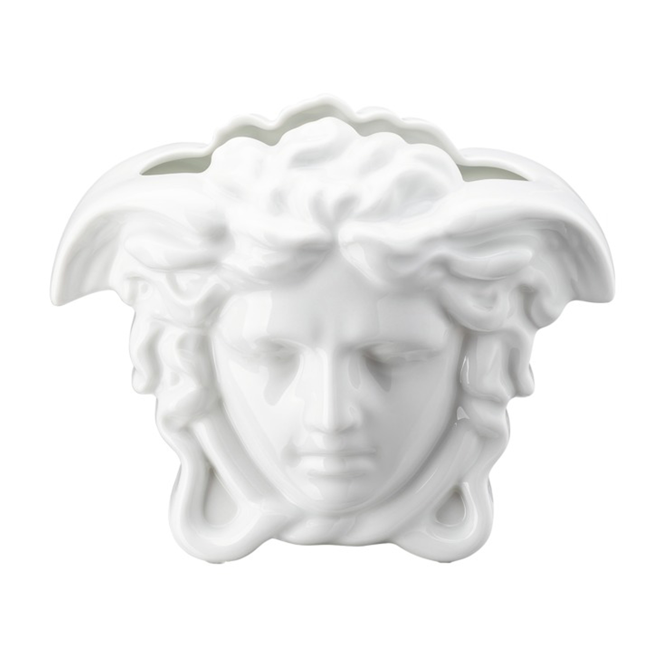 Jarrón Versace Medusa Grande 15 cm blanco