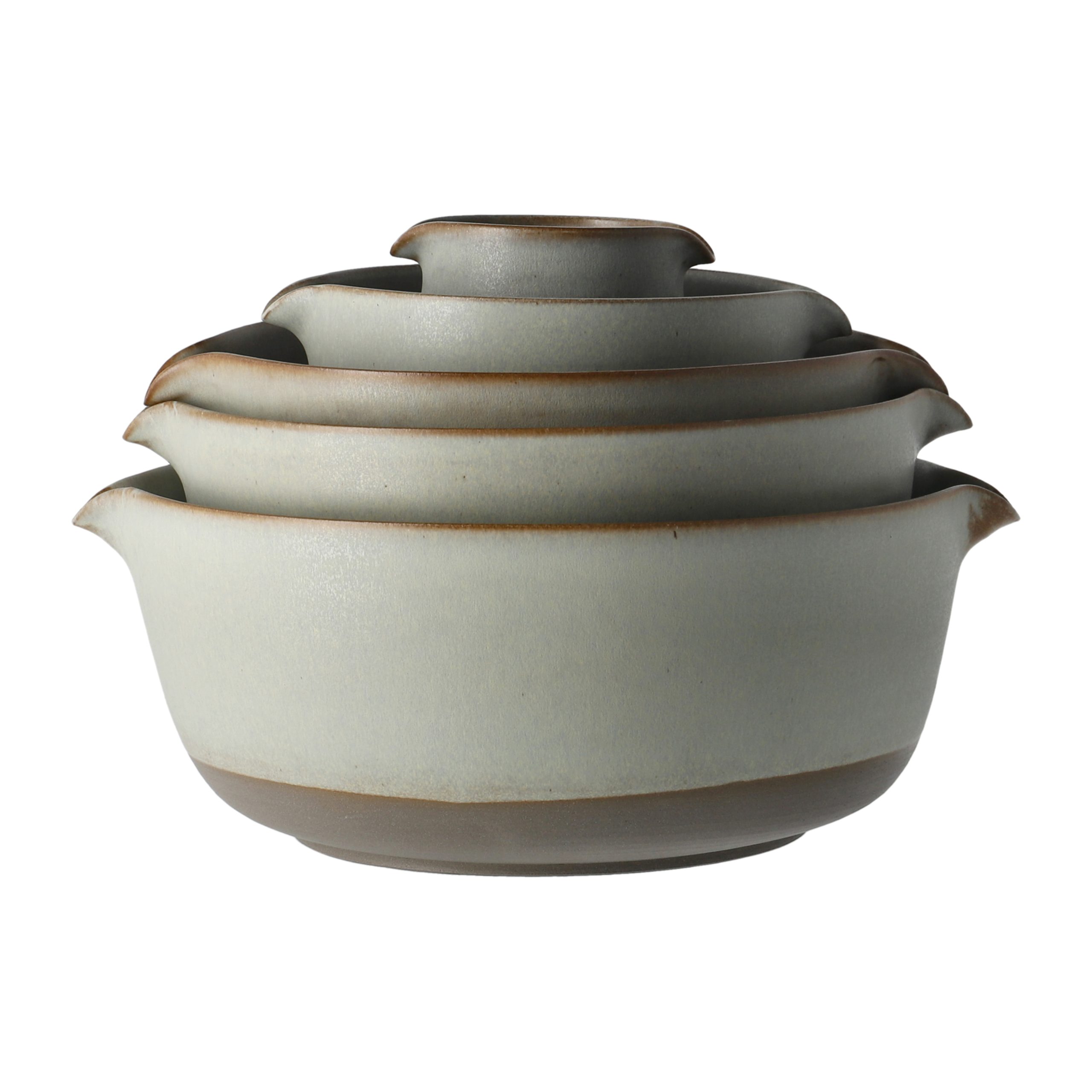 Cuenco Lantliv gris 5 piezas
