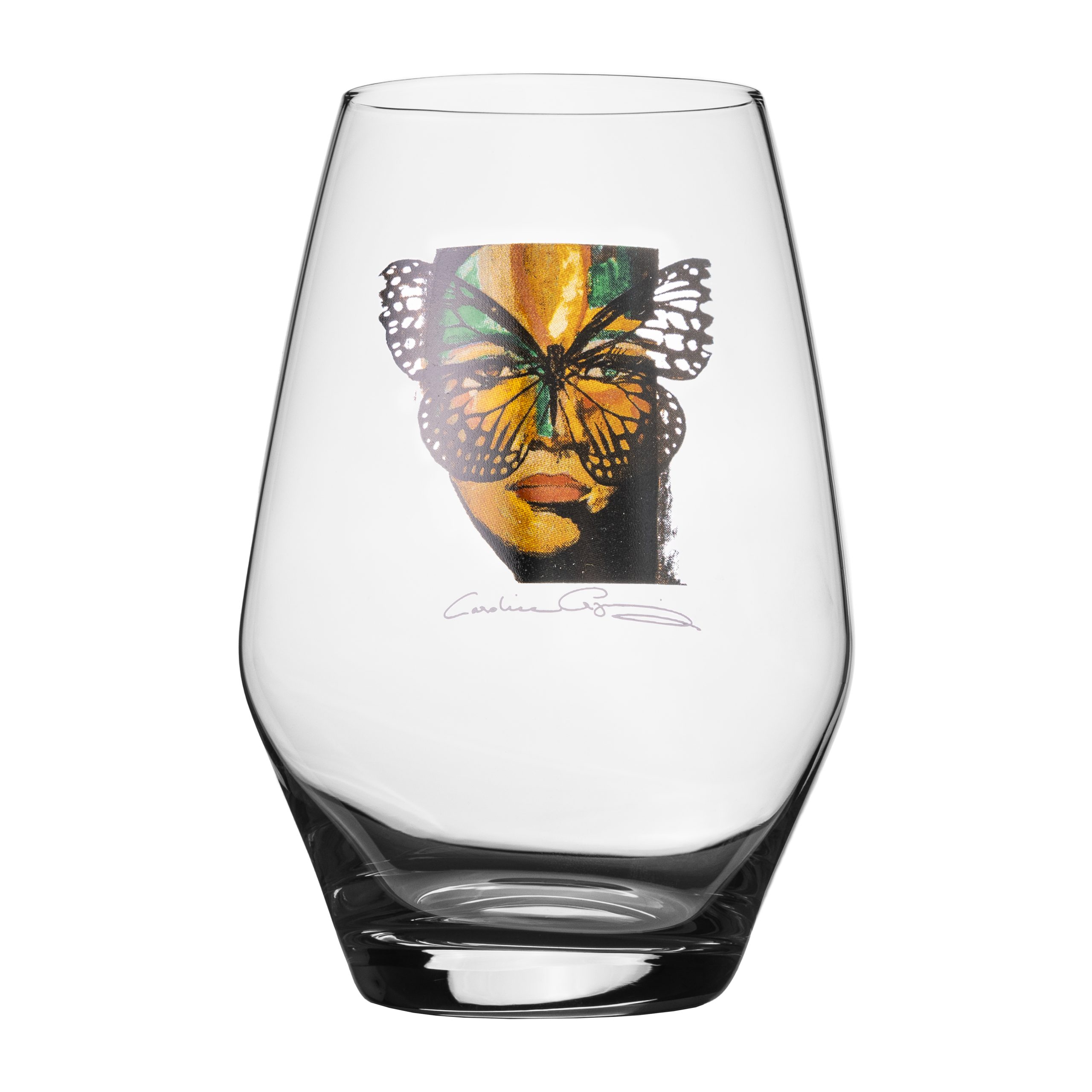 Vaso para bebida Golden Butterfly 35 cl Clear
