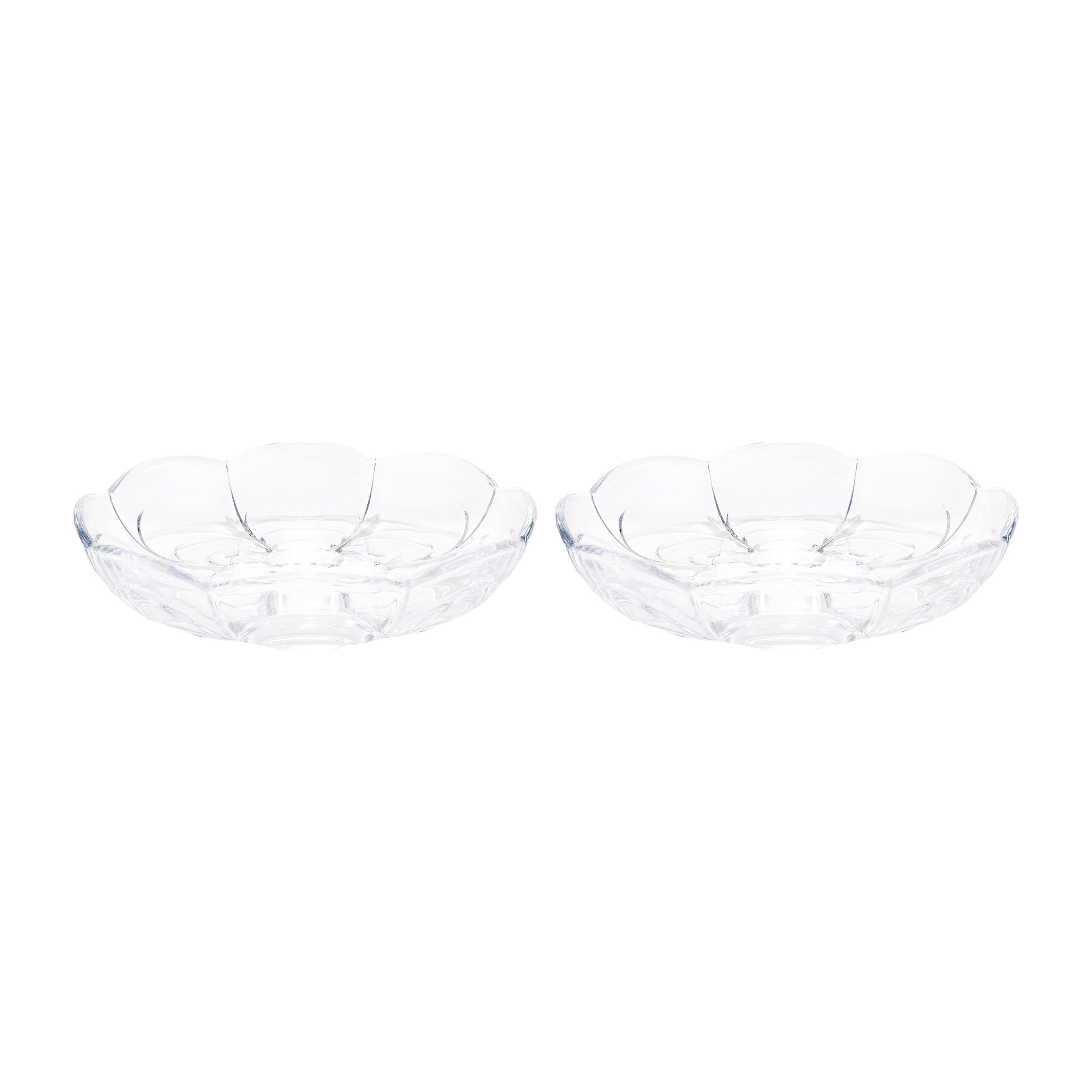2 Platos de postre Lily Ø16 cm transparente