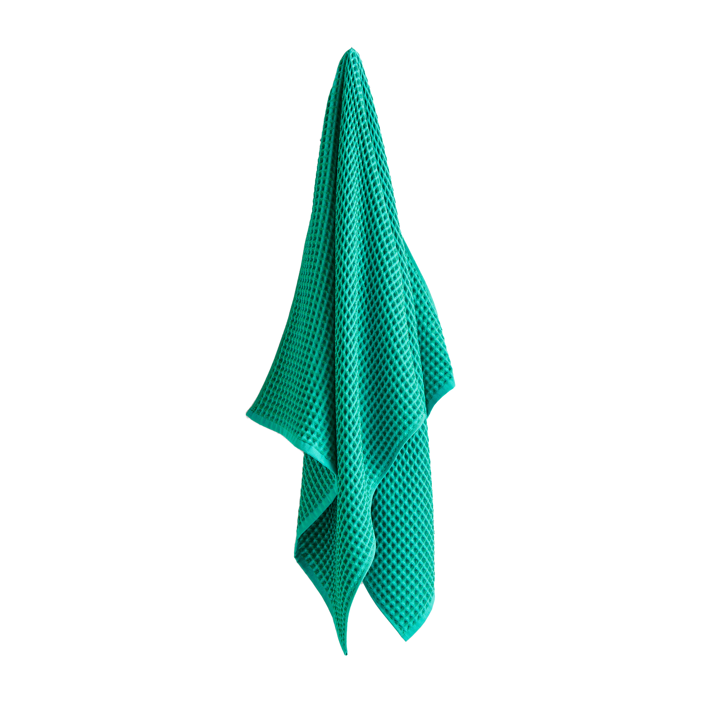 Toalla de baño Waffle 70x140 cm Emerald green